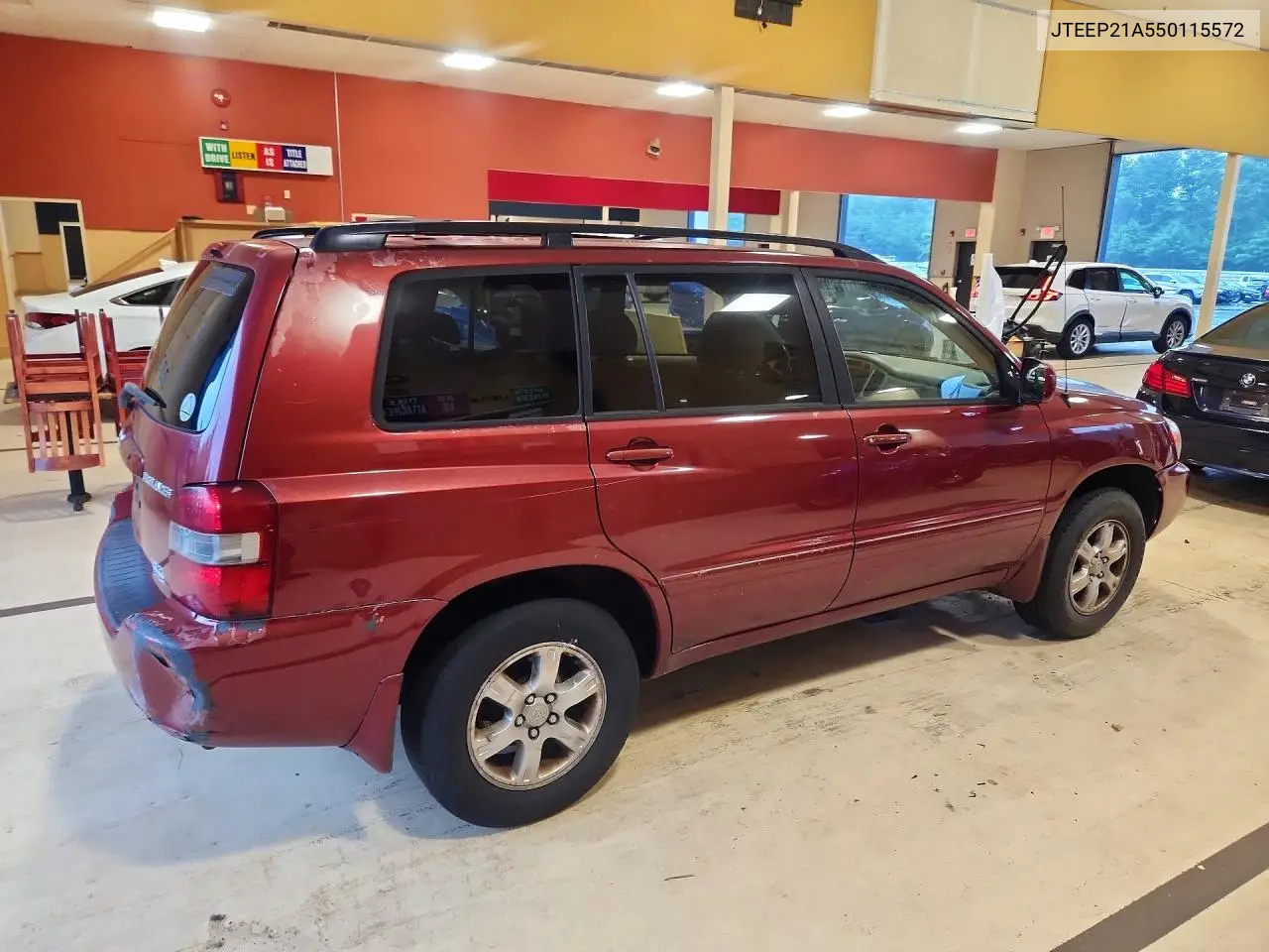 2005 Toyota Highlander Base VIN: JTEEP21A550115572 Lot: 62250136