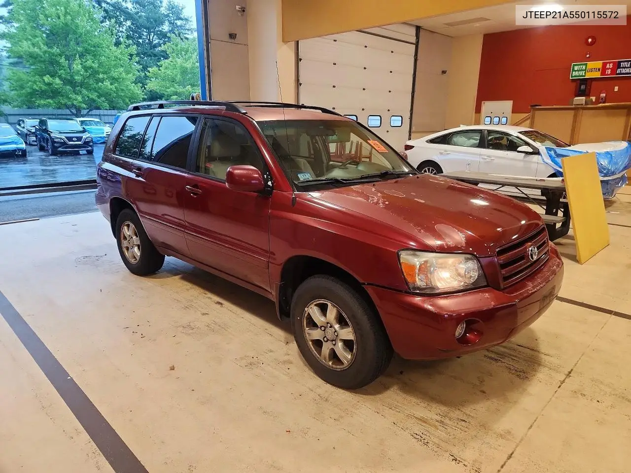 2005 Toyota Highlander Base VIN: JTEEP21A550115572 Lot: 62250136