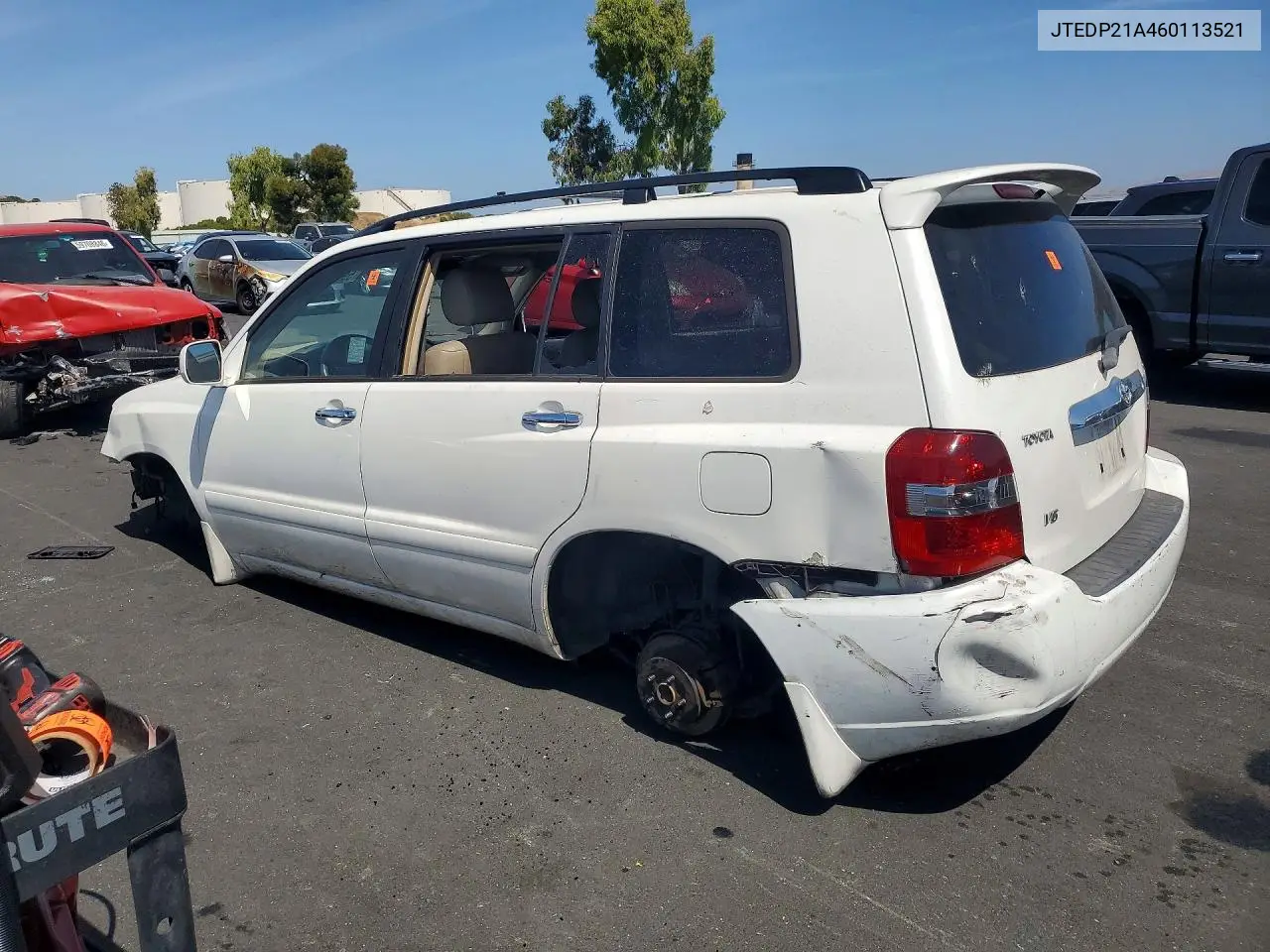 2006 Toyota Highlander Limited VIN: JTEDP21A460113521 Lot: 59621906