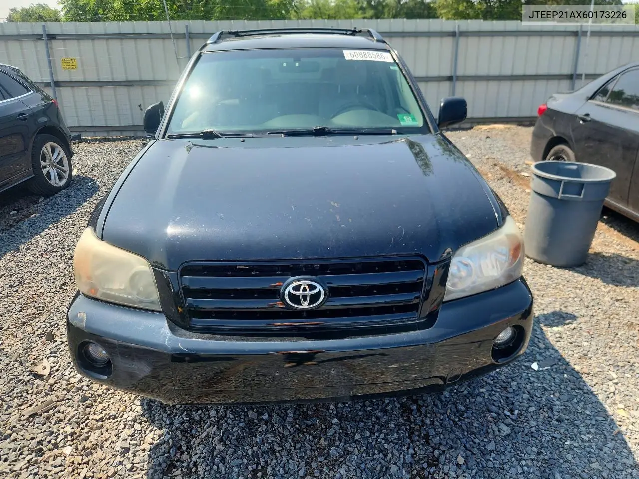 2006 Toyota Highlander Limited VIN: JTEEP21AX60173226 Lot: 60888586