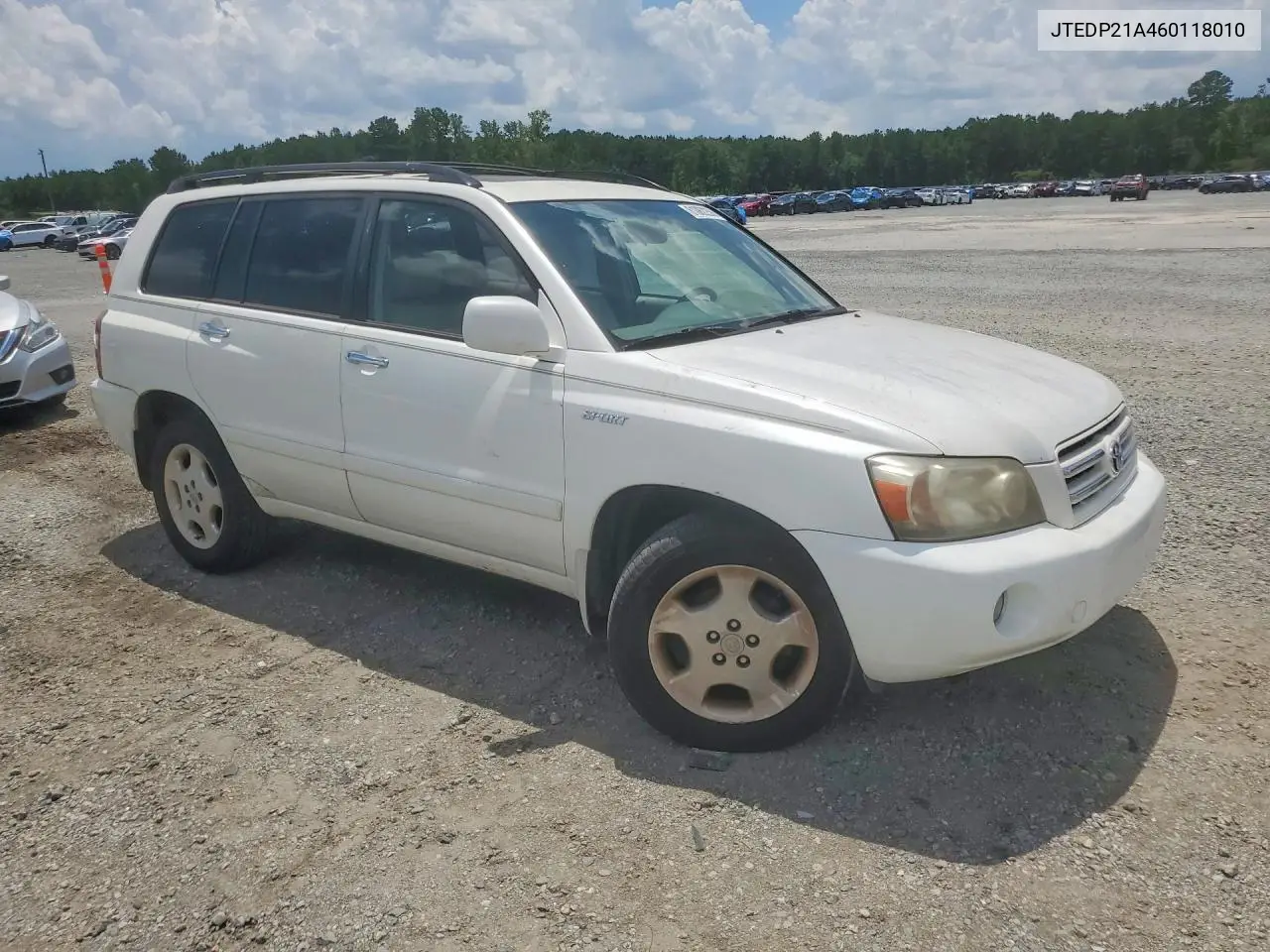 2006 Toyota Highlander Limited VIN: JTEDP21A460118010 Lot: 61062256