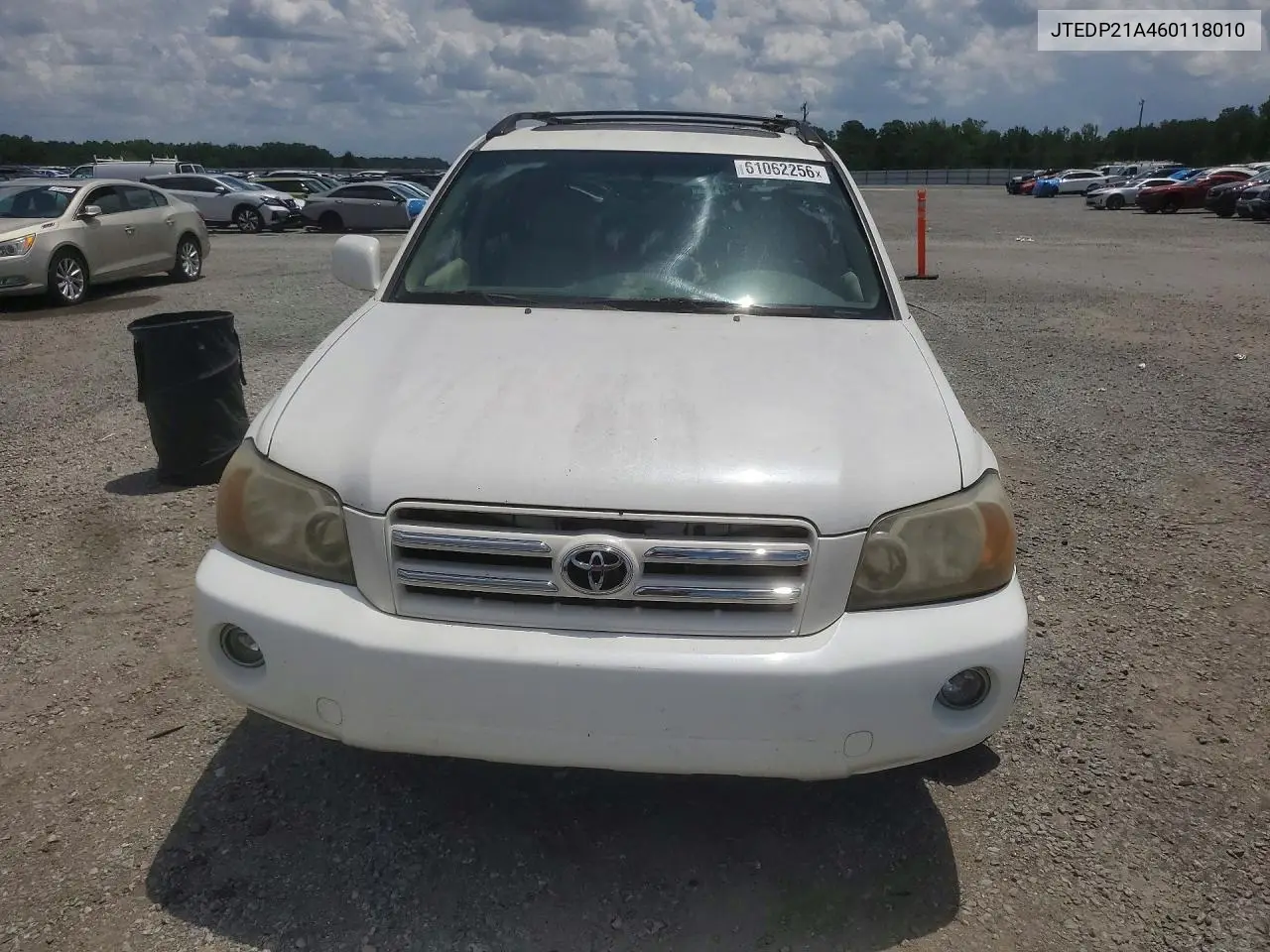 2006 Toyota Highlander Limited VIN: JTEDP21A460118010 Lot: 61062256