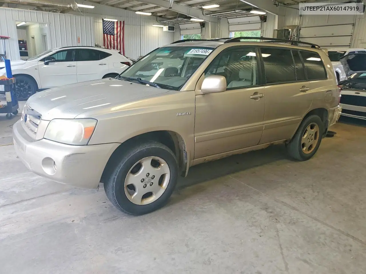 2006 Toyota Highlander Limited VIN: JTEEP21AX60147919 Lot: 61957496