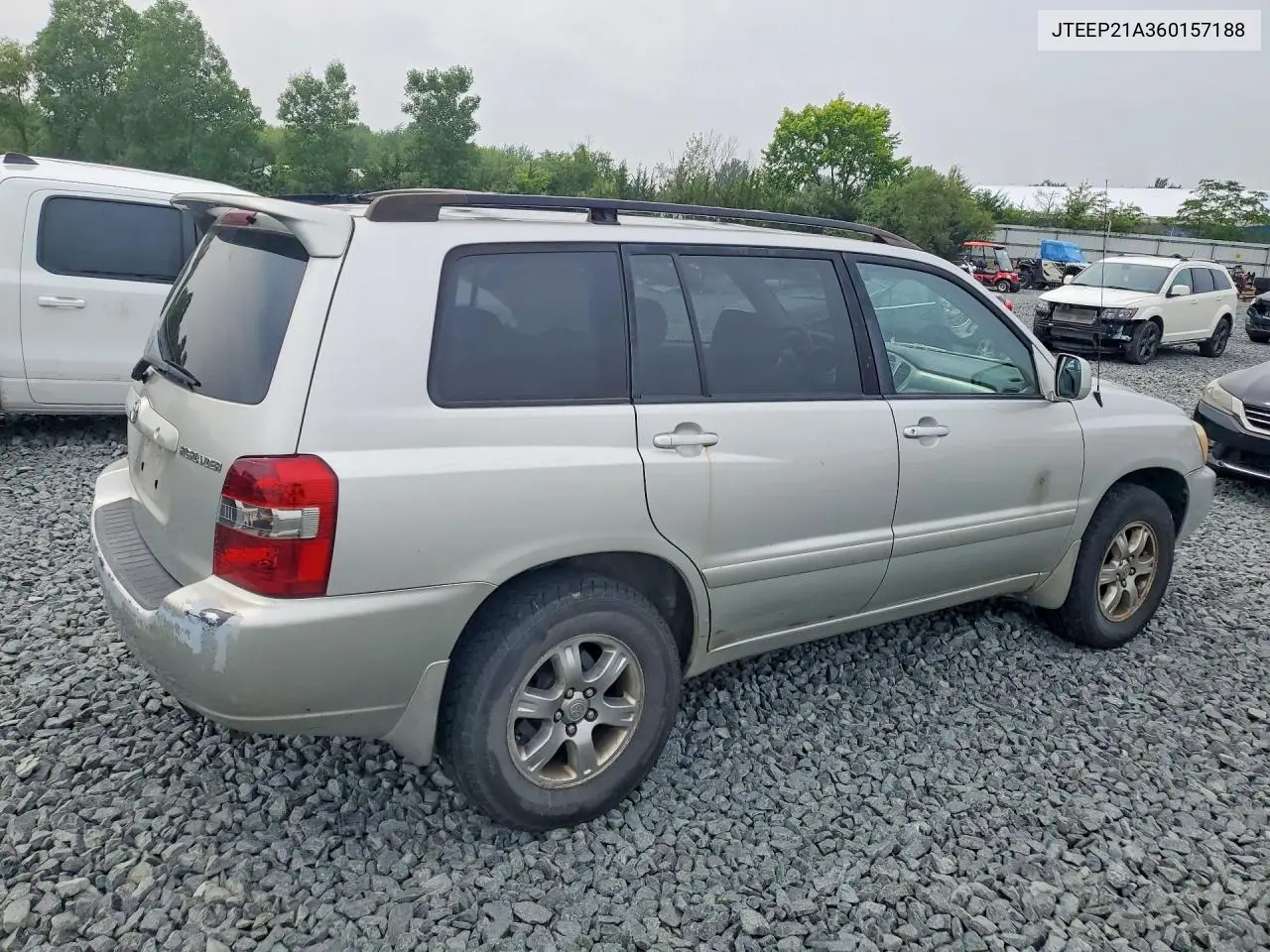 2006 Toyota Highlander Base VIN: JTEEP21A360157188 Lot: 62078616
