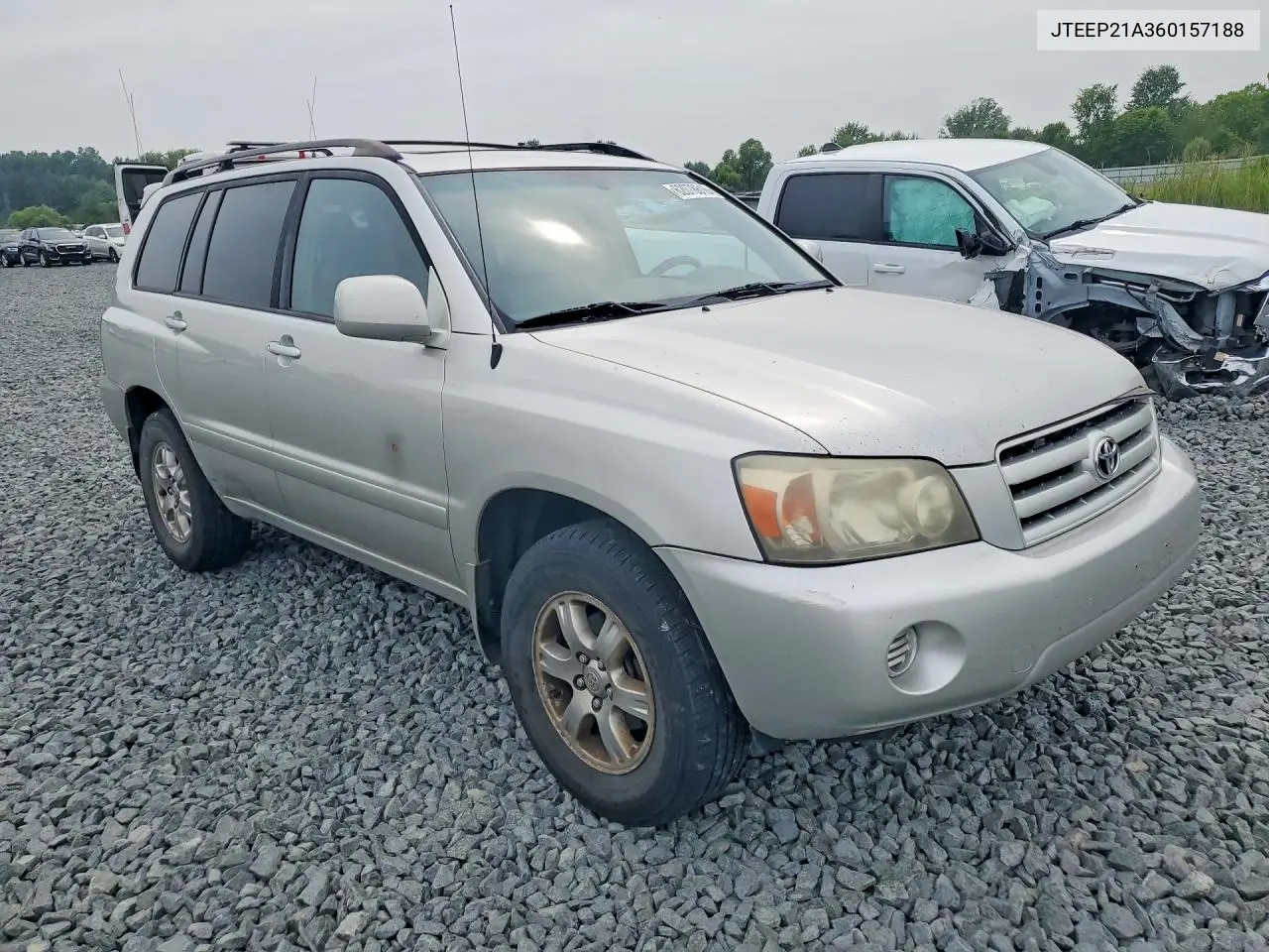 2006 Toyota Highlander Base VIN: JTEEP21A360157188 Lot: 62078616