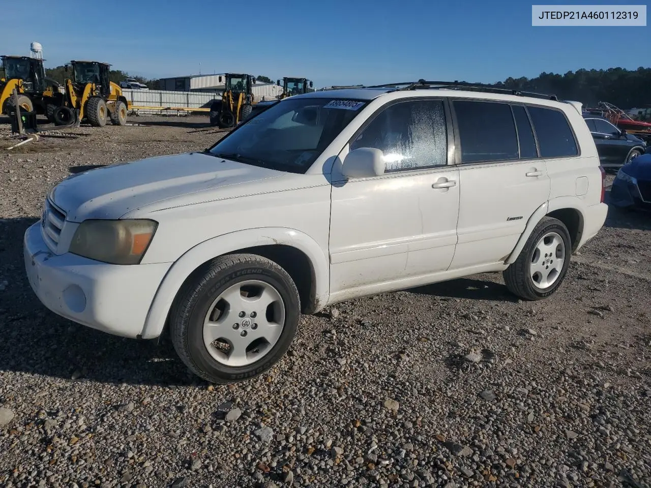 JTEDP21A460112319 2006 Toyota Highlander Limited
