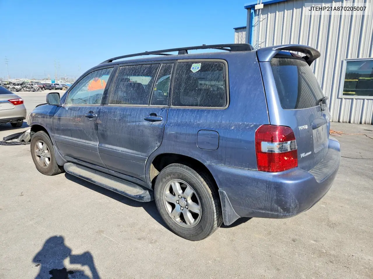 2007 Toyota Highlander Base VIN: JTEHP21A870205007 Lot: 47812676