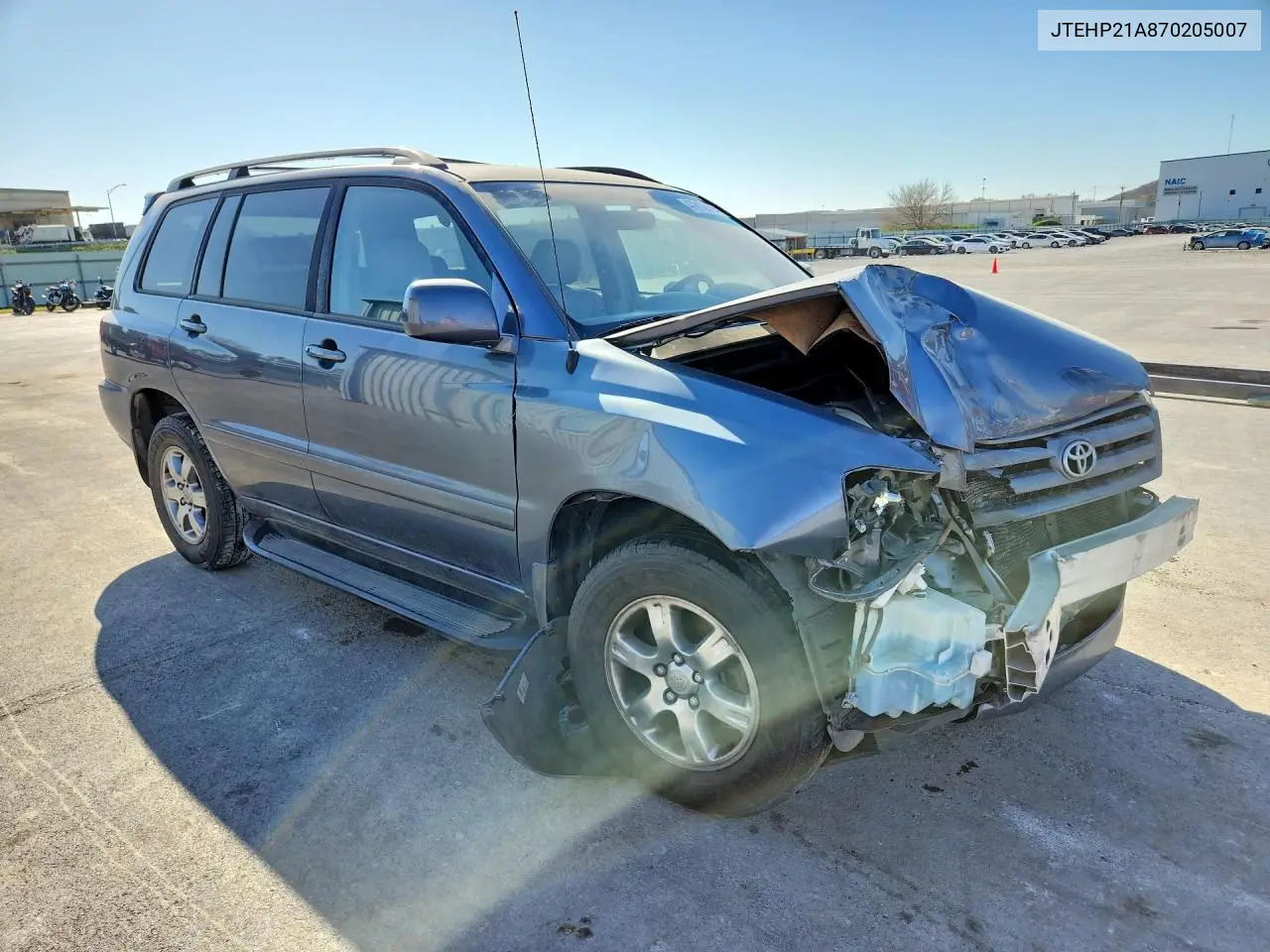 2007 Toyota Highlander Base VIN: JTEHP21A870205007 Lot: 47812676