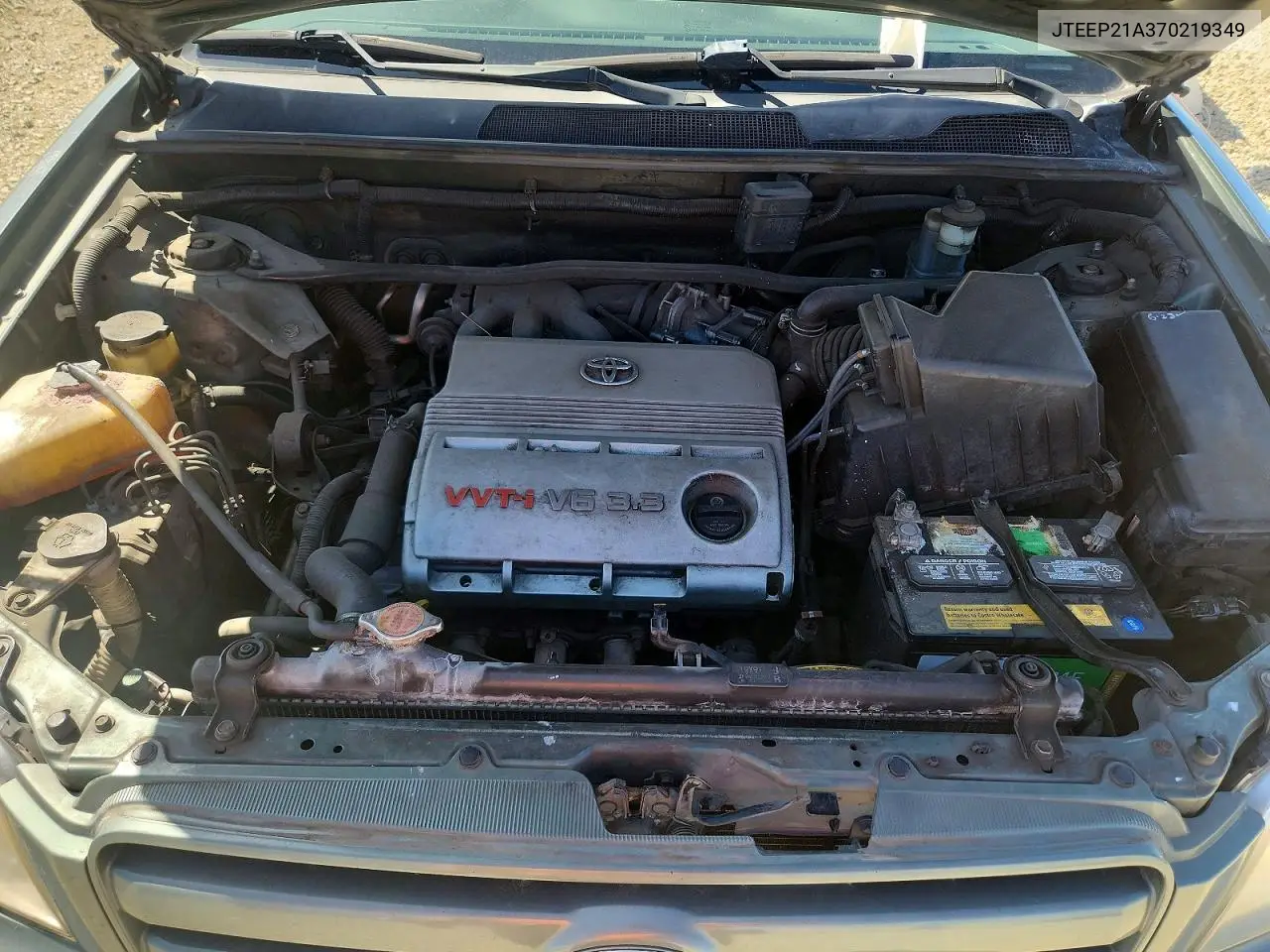 2007 Toyota Highlander Base VIN: JTEEP21A370219349 Lot: 48436376