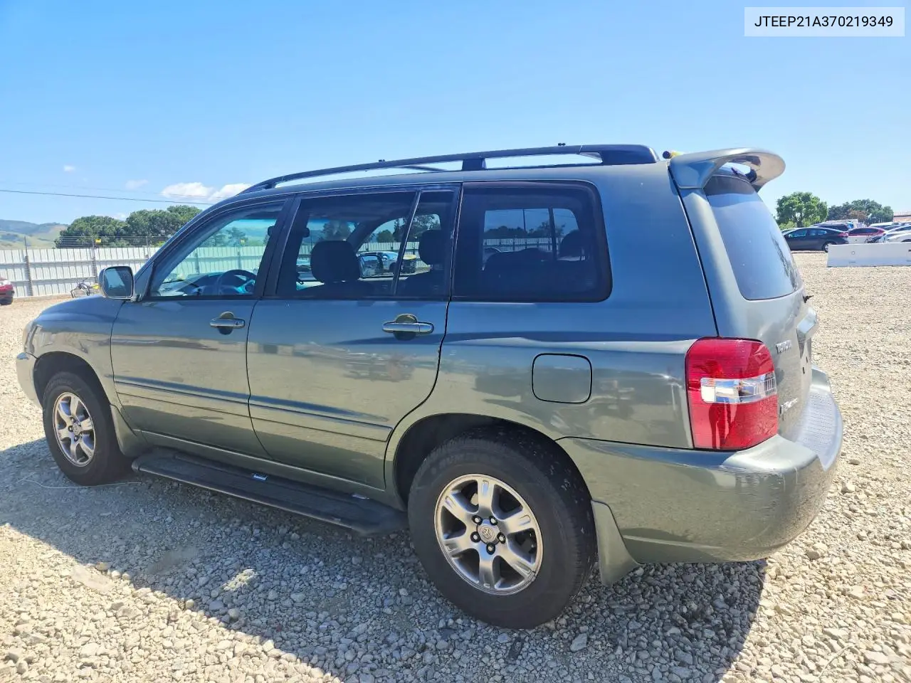 2007 Toyota Highlander Base VIN: JTEEP21A370219349 Lot: 48436376