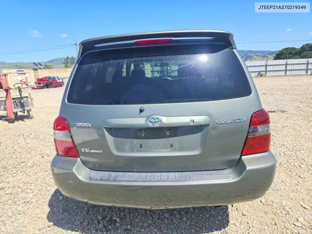 2007 Toyota Highlander Base VIN: JTEEP21A370219349 Lot: 48436376
