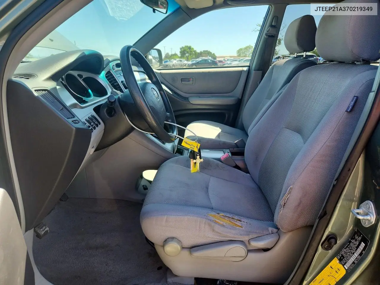 2007 Toyota Highlander Base VIN: JTEEP21A370219349 Lot: 48436376