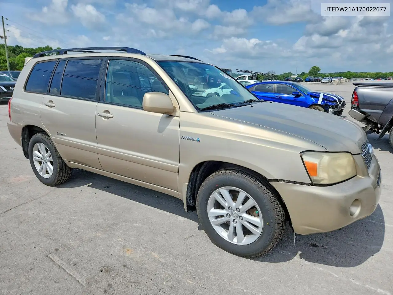 2007 Toyota Highlander Hybrid VIN: JTEDW21A170022677 Lot: 61714916