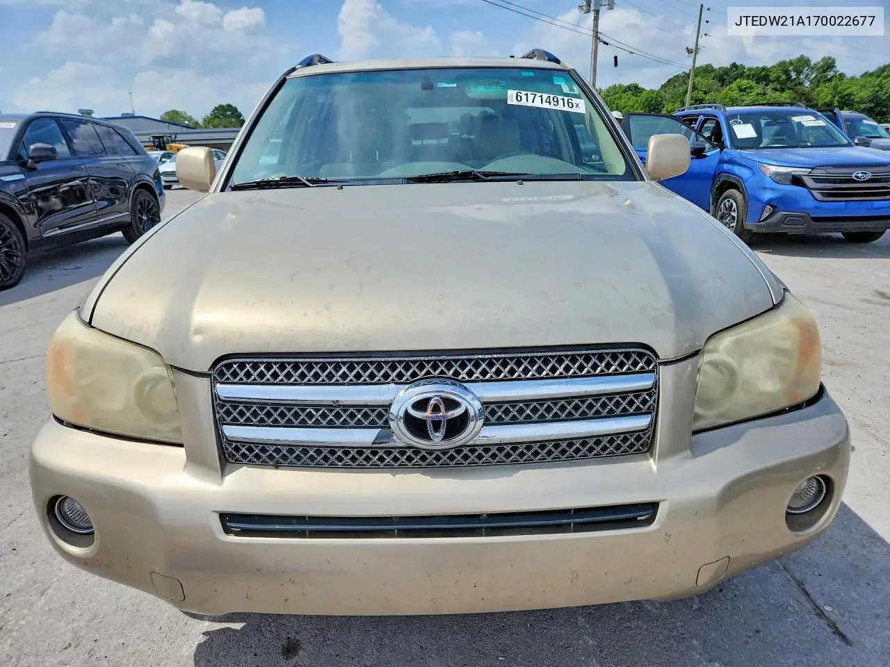 2007 Toyota Highlander Hybrid VIN: JTEDW21A170022677 Lot: 61714916