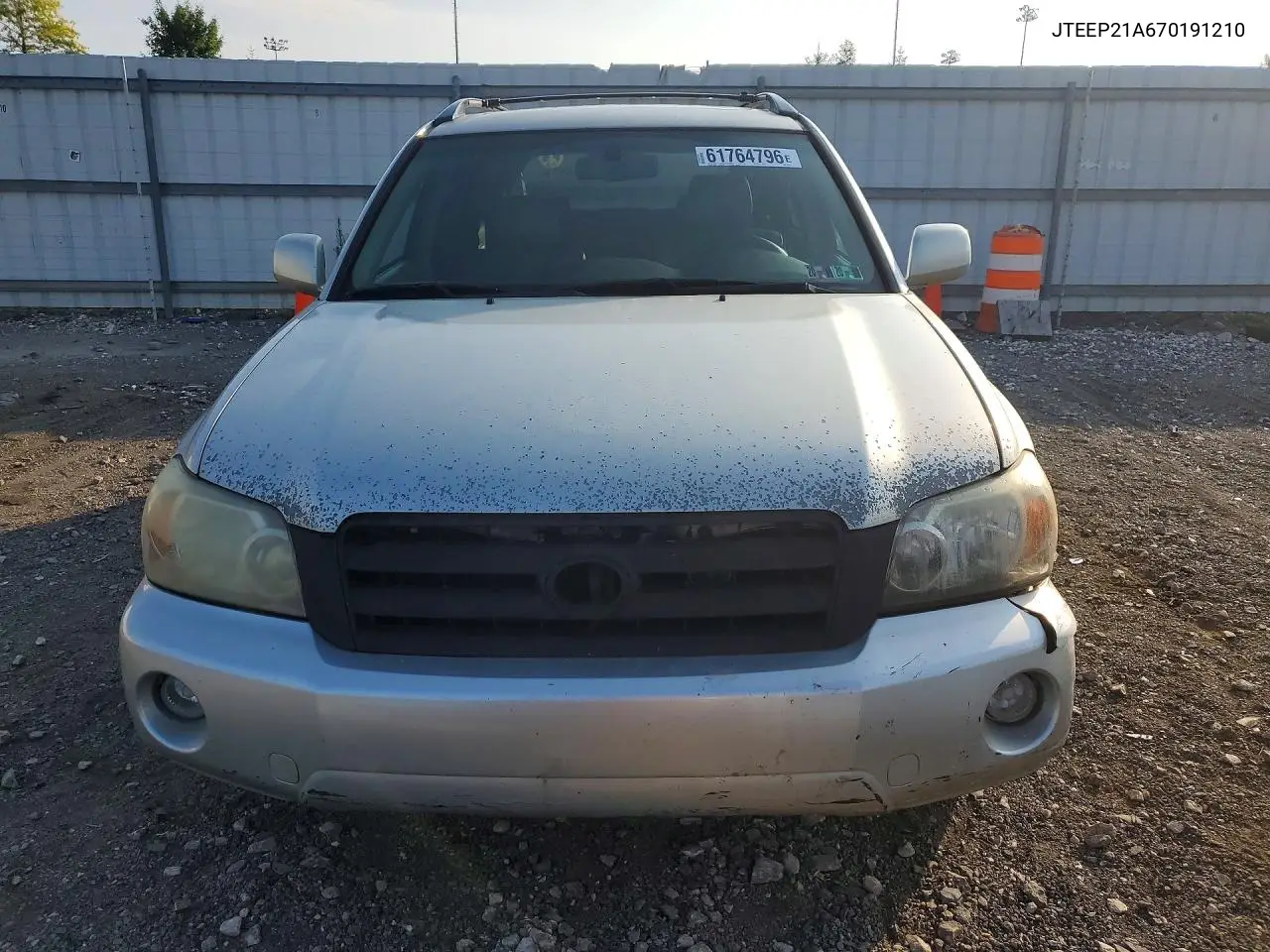2007 Toyota Highlander Limited VIN: JTEEP21A670191210 Lot: 61764796