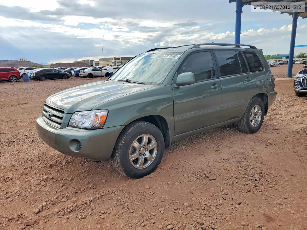 2007 Toyota Highlander Base VIN: JTEDP21A370131512 Lot: 61878766