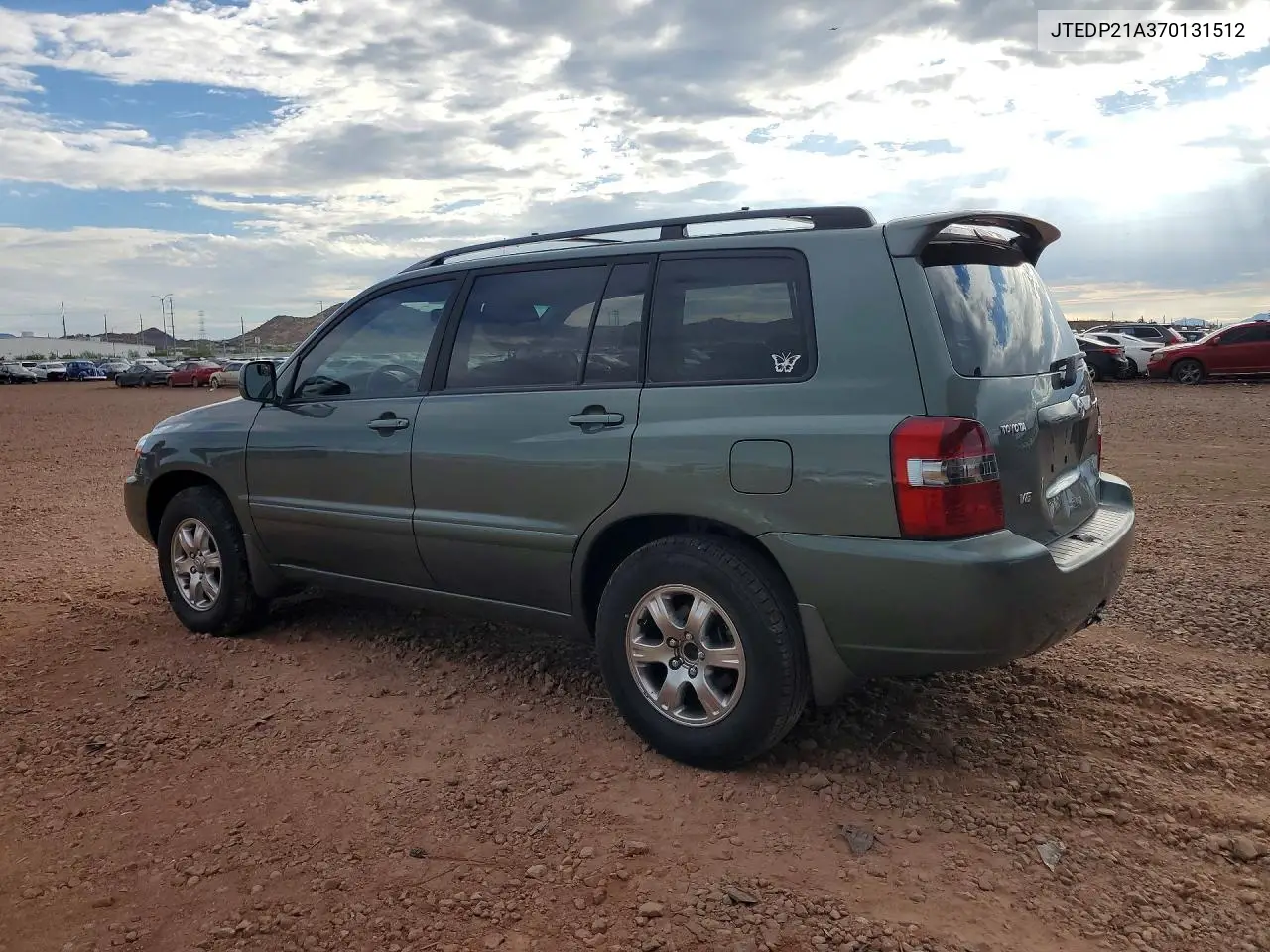 2007 Toyota Highlander Base VIN: JTEDP21A370131512 Lot: 61878766
