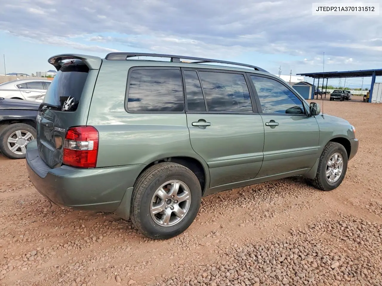 2007 Toyota Highlander Base VIN: JTEDP21A370131512 Lot: 61878766