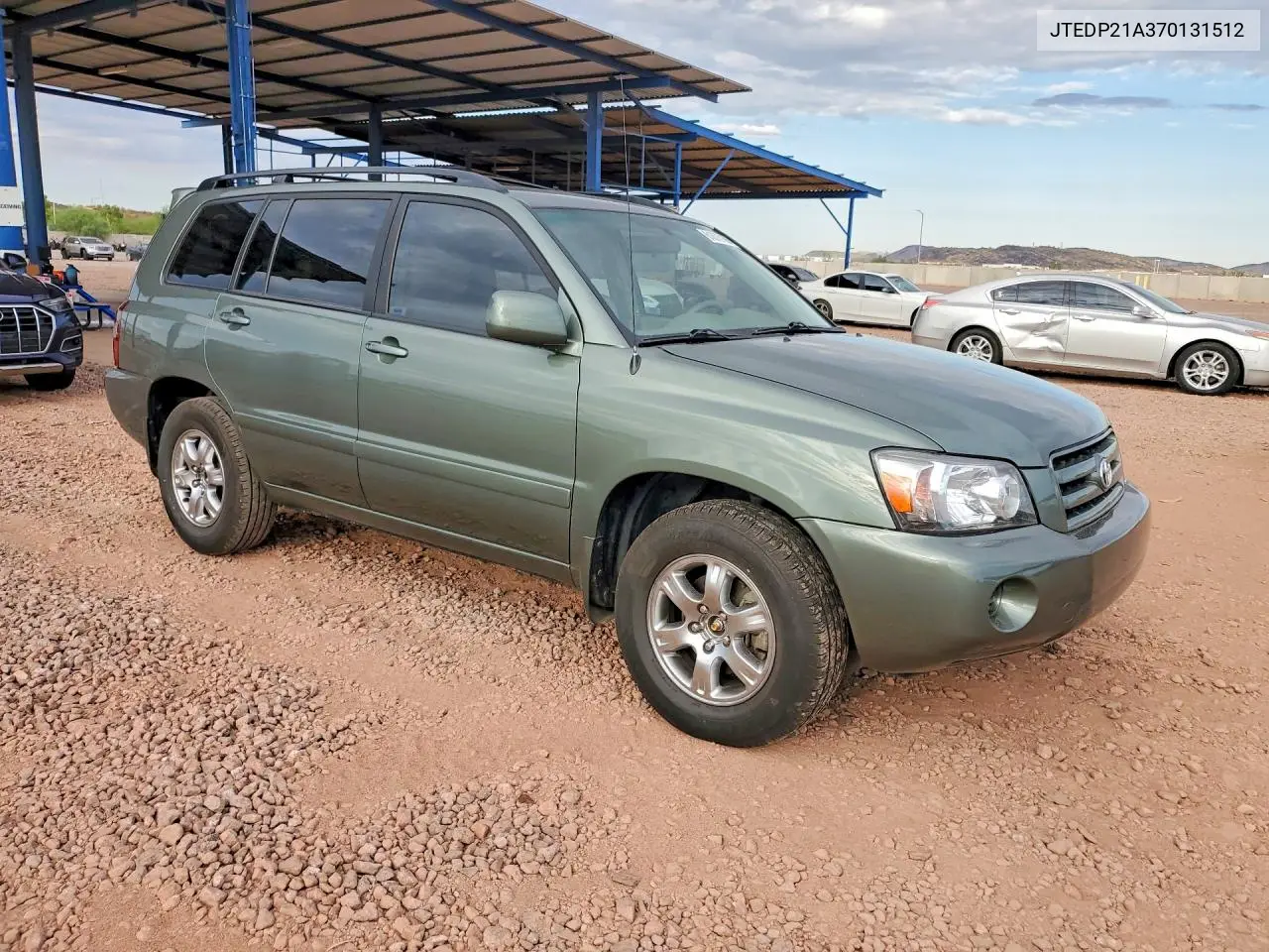 2007 Toyota Highlander Base VIN: JTEDP21A370131512 Lot: 61878766