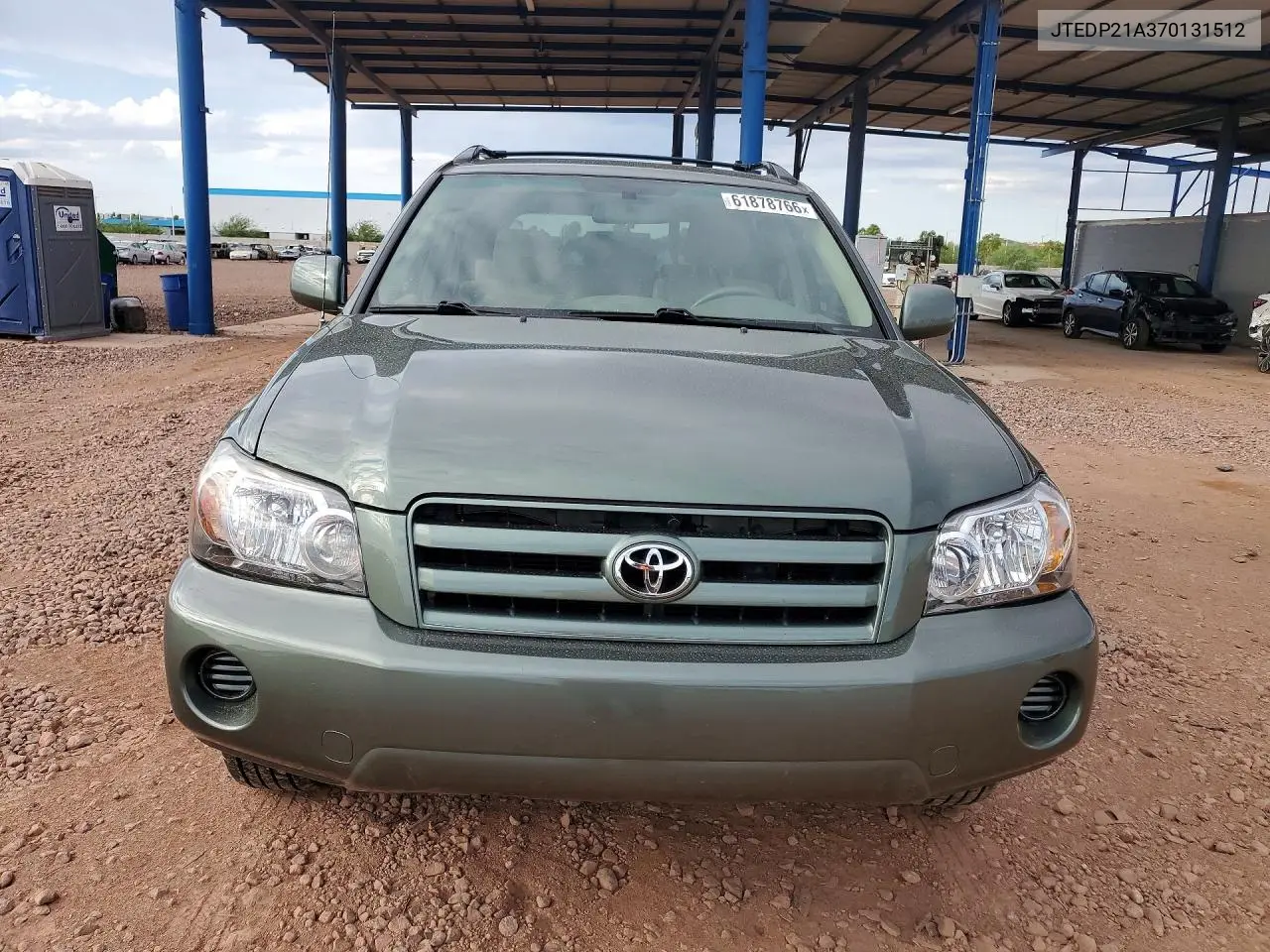 2007 Toyota Highlander Base VIN: JTEDP21A370131512 Lot: 61878766