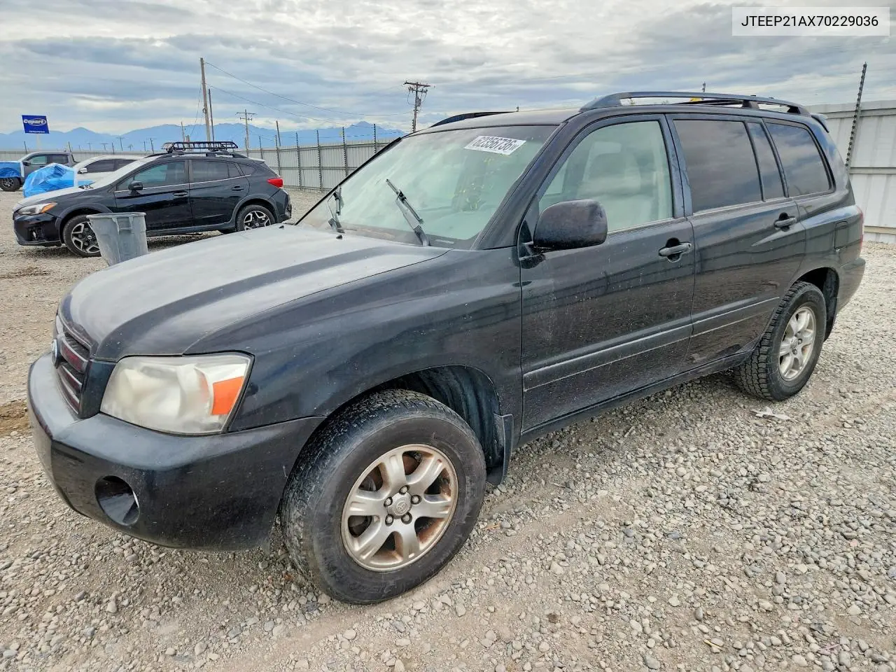 2007 Toyota Highlander Base VIN: JTEEP21AX70229036 Lot: 62356736