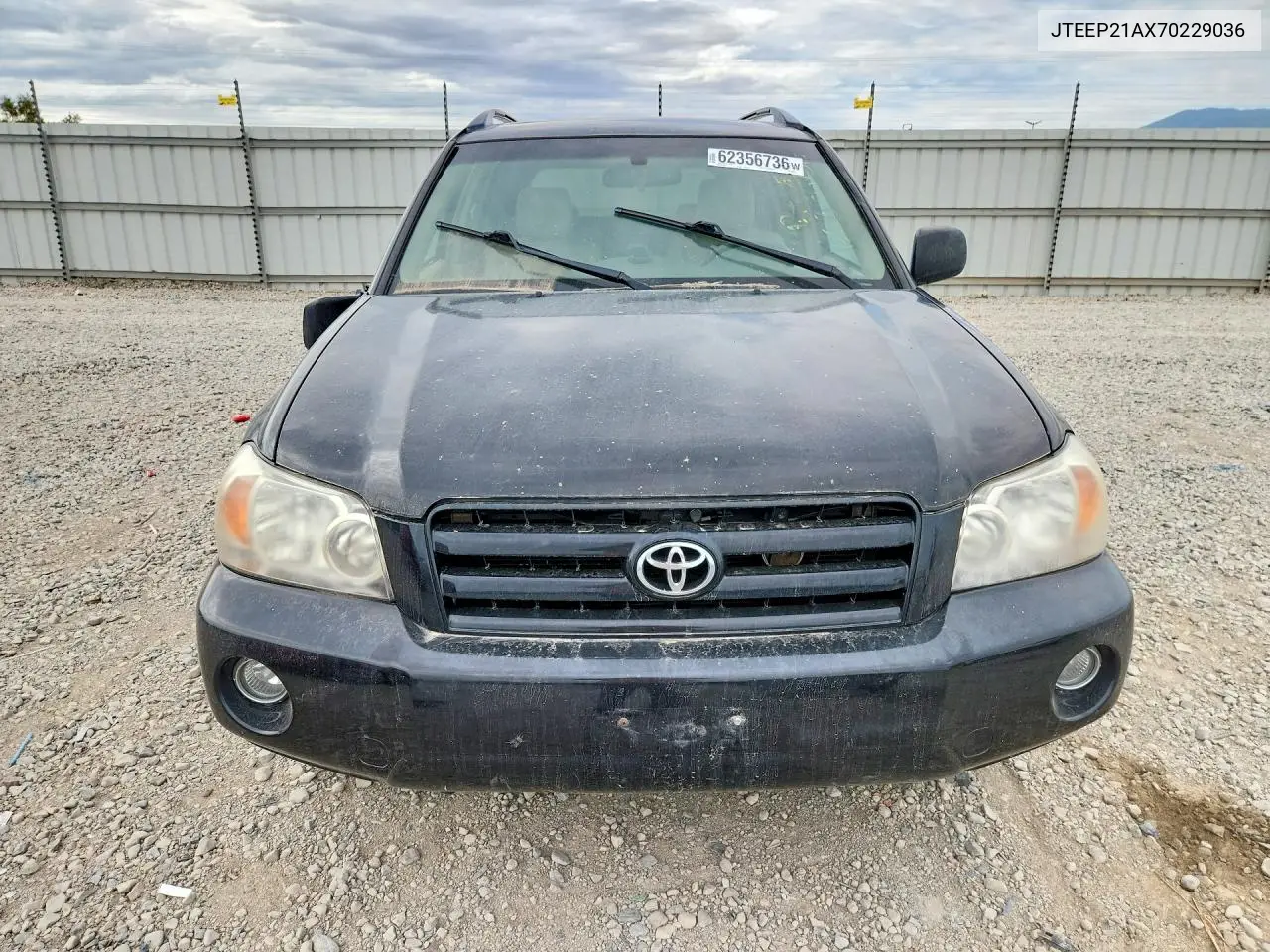 2007 Toyota Highlander Base VIN: JTEEP21AX70229036 Lot: 62356736