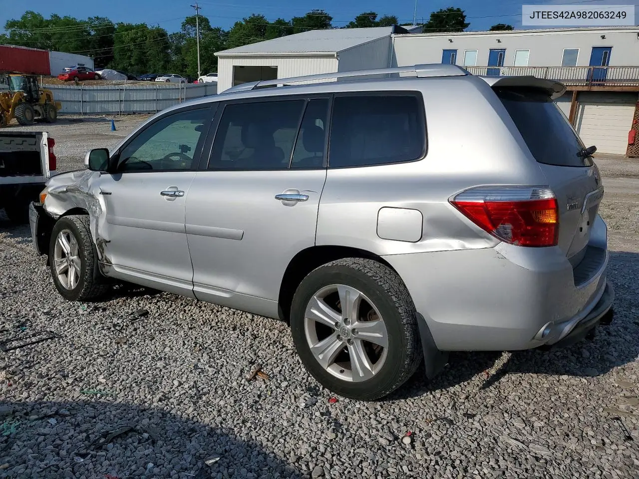2008 Toyota Highlander Limited VIN: JTEES42A982063249 Lot: 57057586
