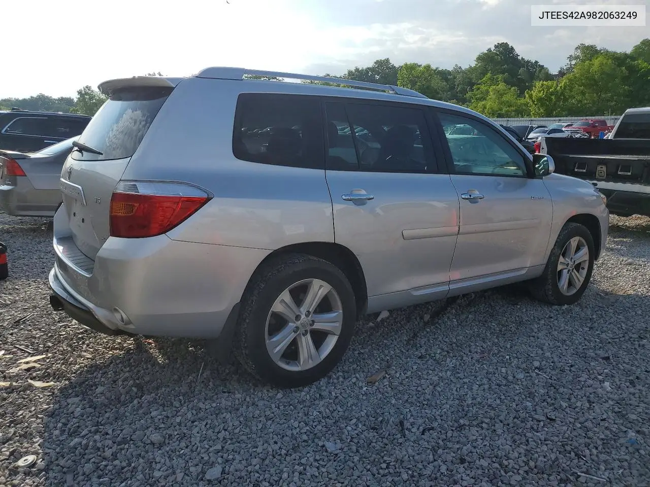 2008 Toyota Highlander Limited VIN: JTEES42A982063249 Lot: 57057586