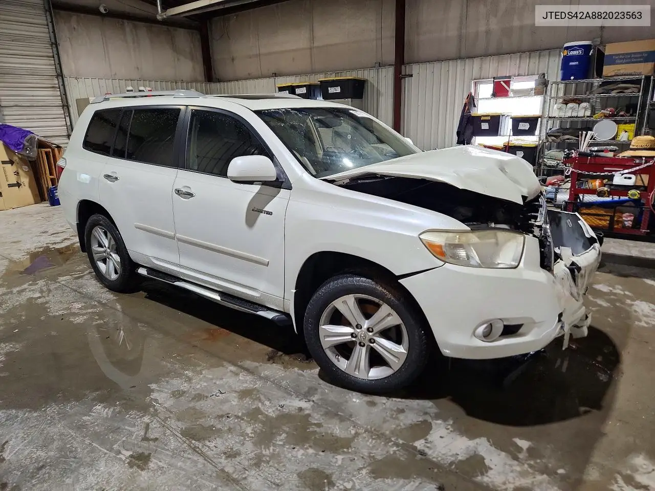 2008 Toyota Highlander Limited VIN: JTEDS42A882023563 Lot: 58774176