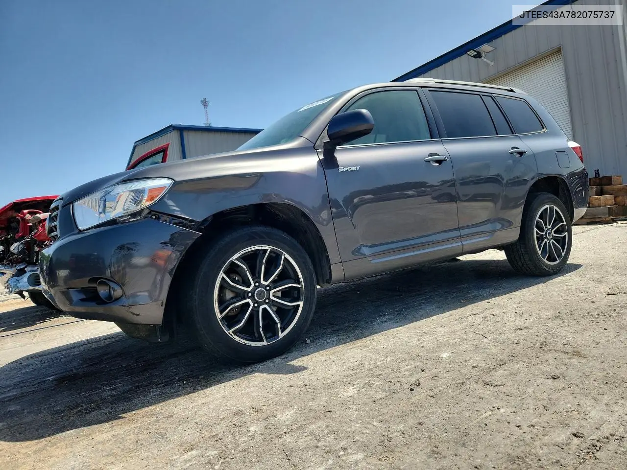 2008 Toyota Highlander Sport VIN: JTEES43A782075737 Lot: 59104746
