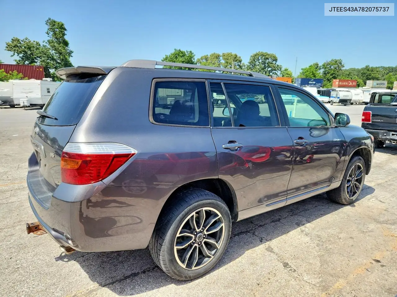 2008 Toyota Highlander Sport VIN: JTEES43A782075737 Lot: 59104746