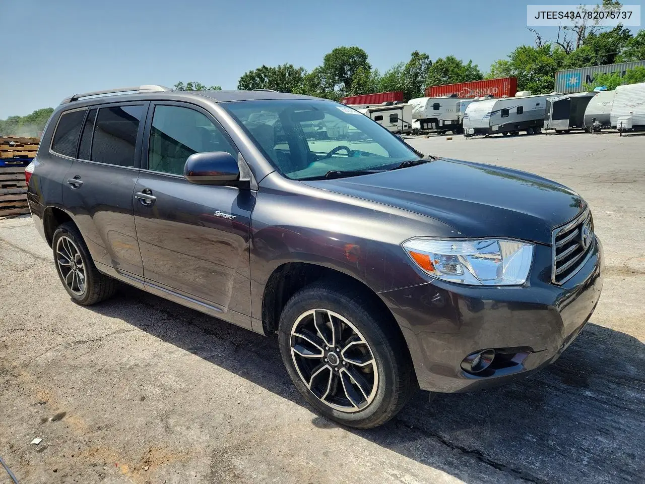 2008 Toyota Highlander Sport VIN: JTEES43A782075737 Lot: 59104746