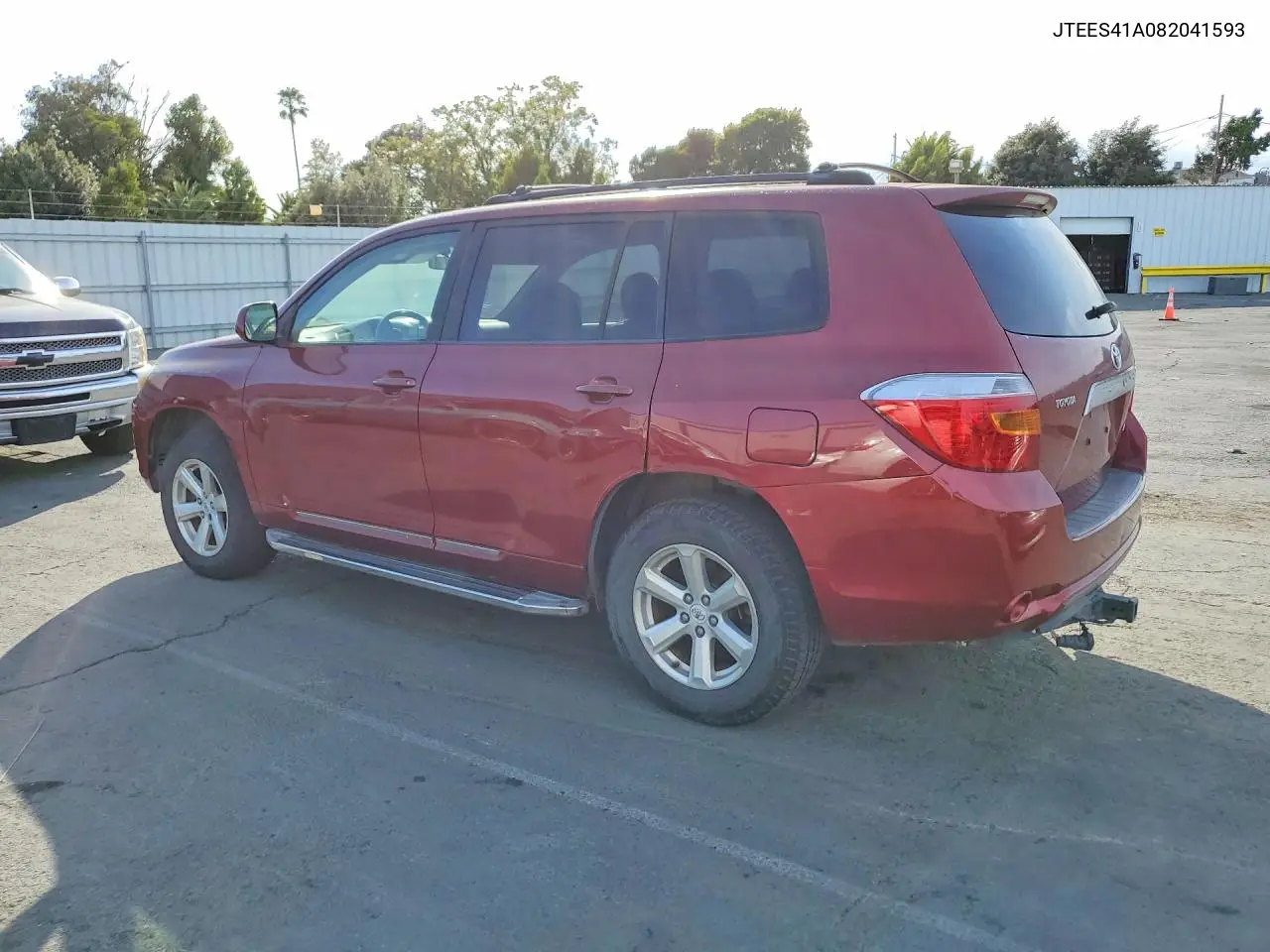 2008 Toyota Highlander Base VIN: JTEES41A082041593 Lot: 59311486