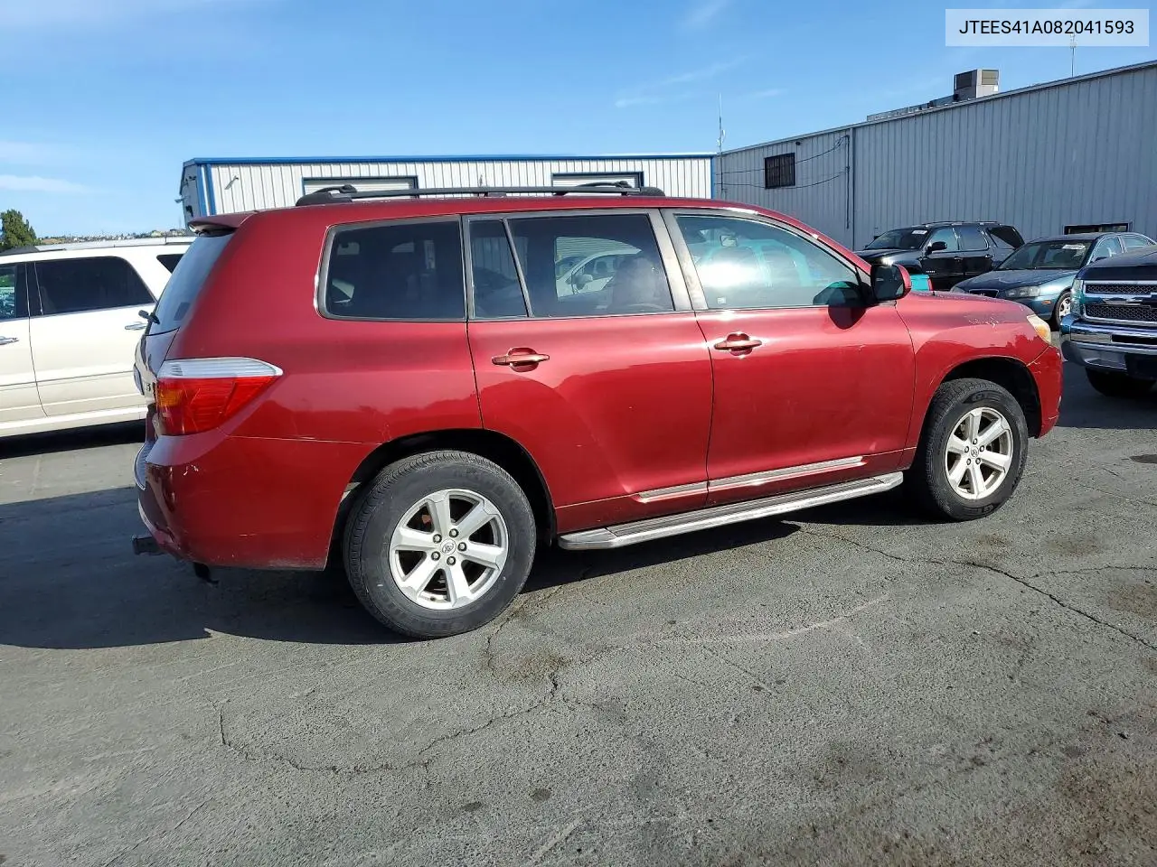 2008 Toyota Highlander Base VIN: JTEES41A082041593 Lot: 59311486
