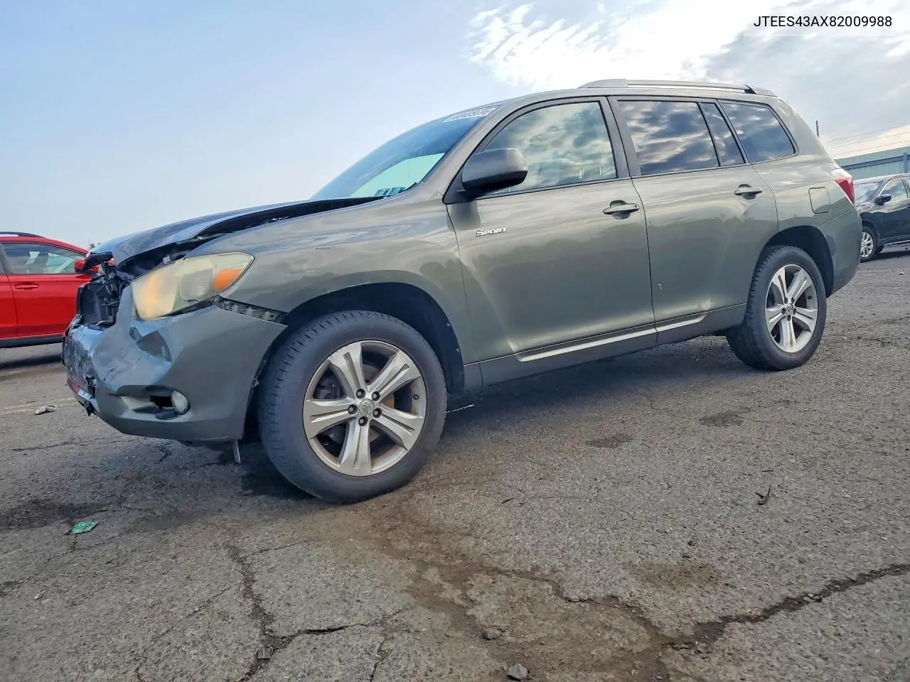 2008 Toyota Highlander Sport VIN: JTEES43AX82009988 Lot: 60405696