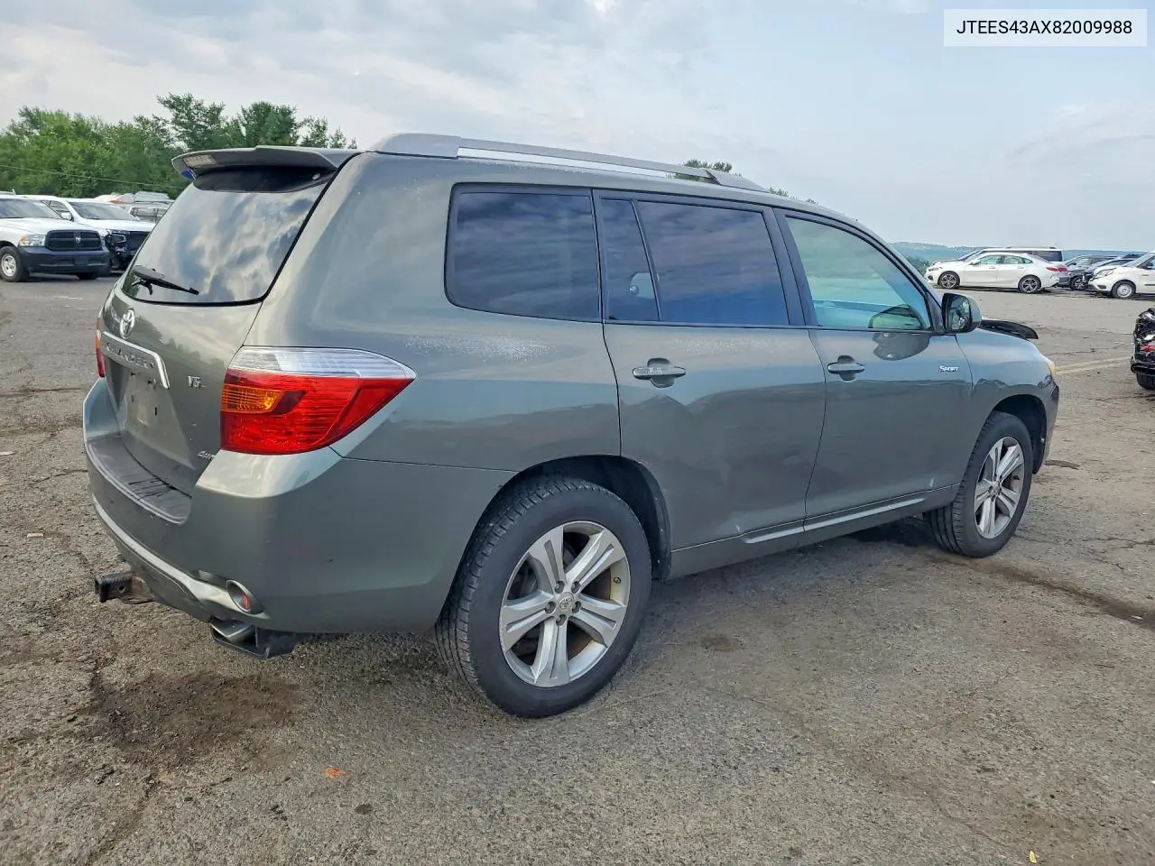 2008 Toyota Highlander Sport VIN: JTEES43AX82009988 Lot: 60405696