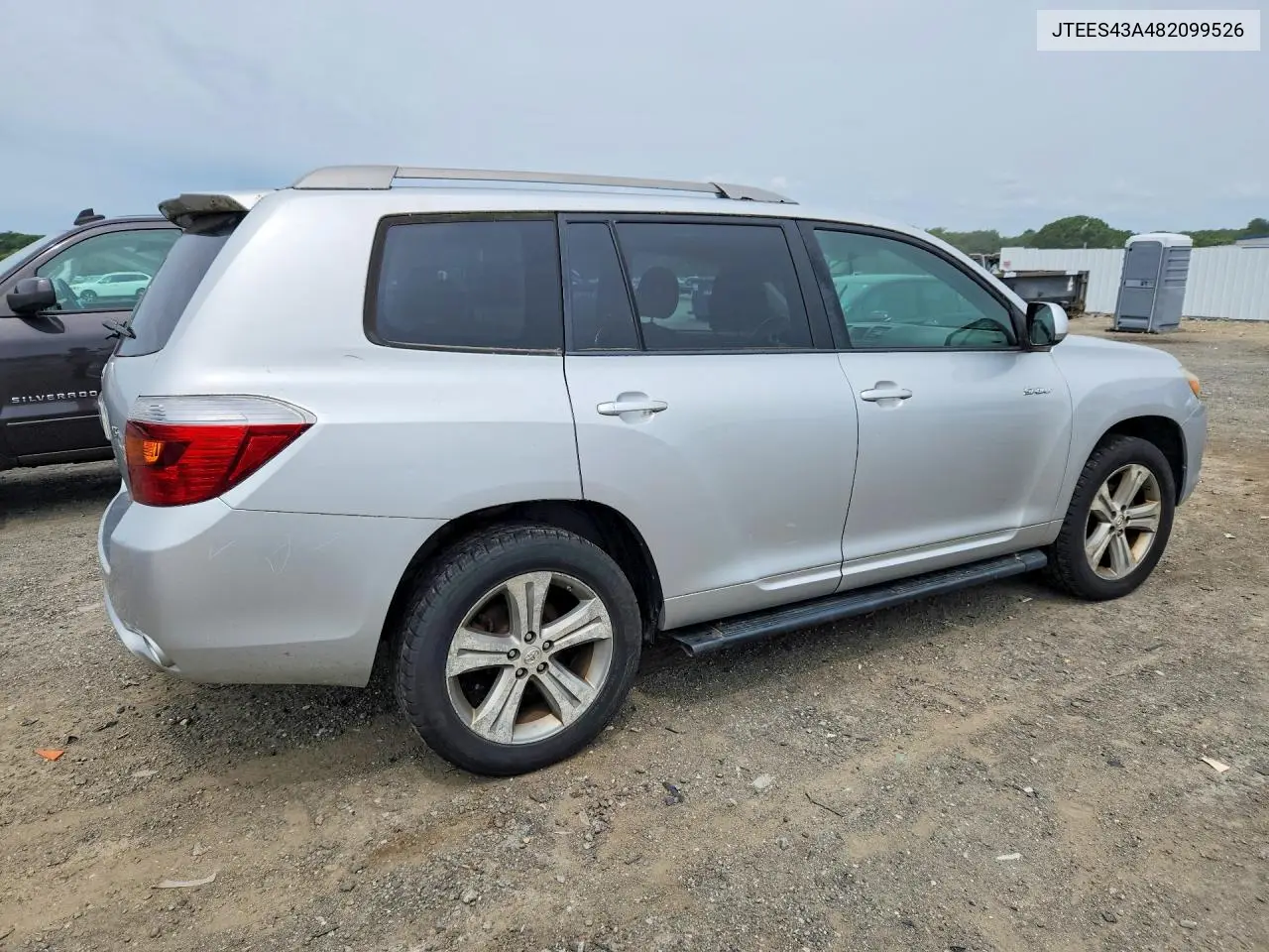 2008 Toyota Highlander Sport VIN: JTEES43A482099526 Lot: 61134656