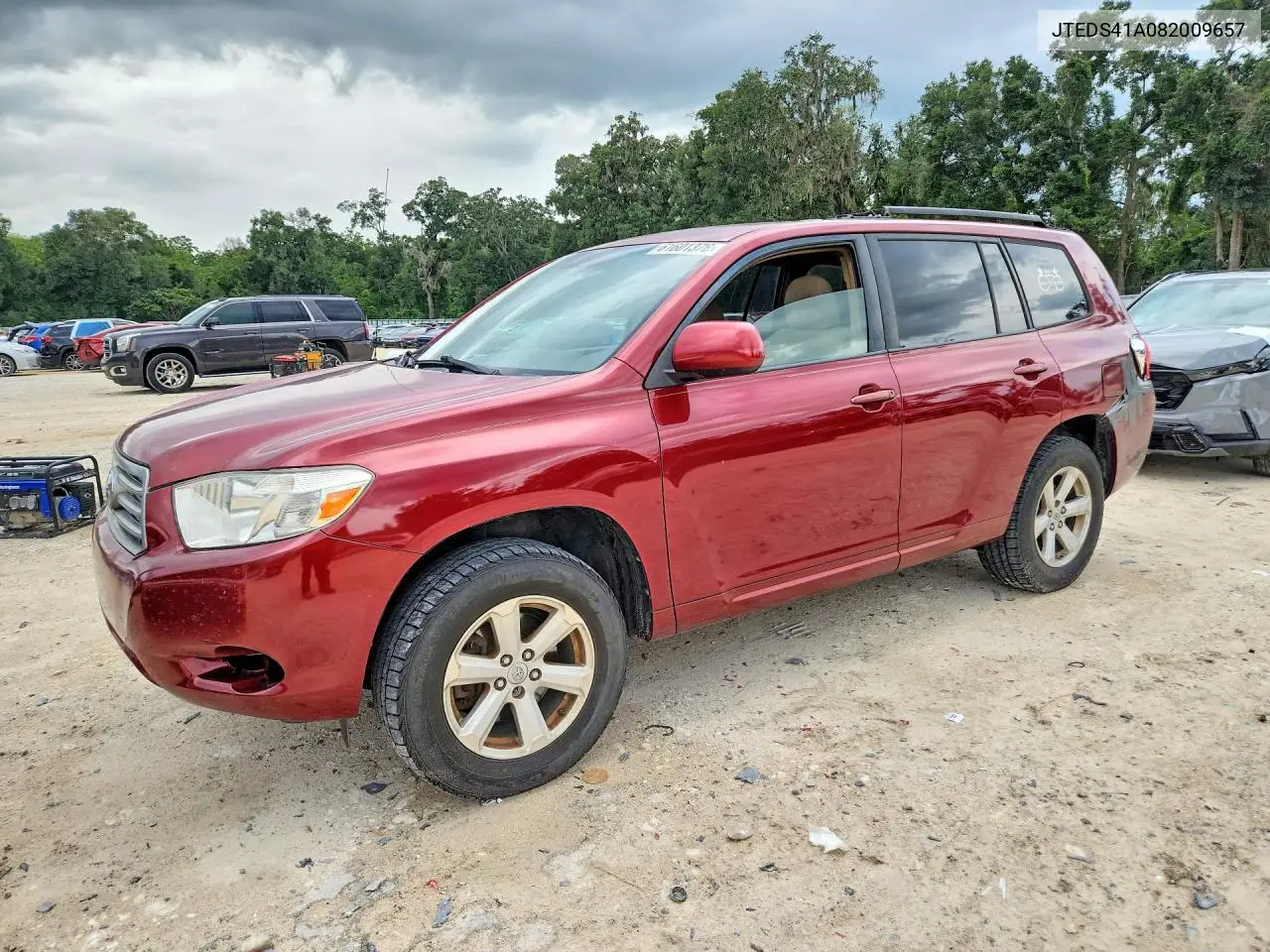 2008 Toyota Highlander Base VIN: JTEDS41A082009657 Lot: 61601376