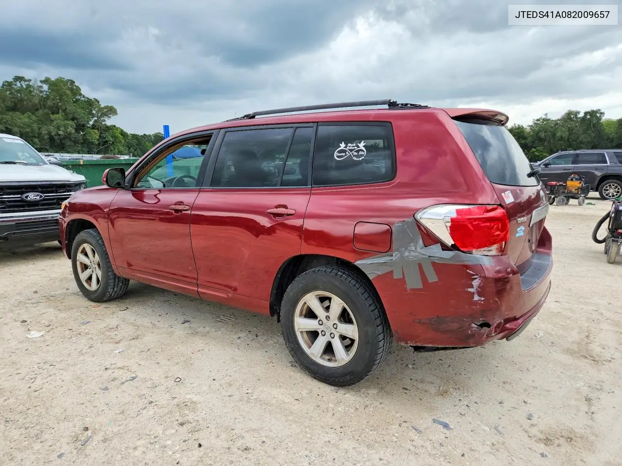 2008 Toyota Highlander Base VIN: JTEDS41A082009657 Lot: 61601376