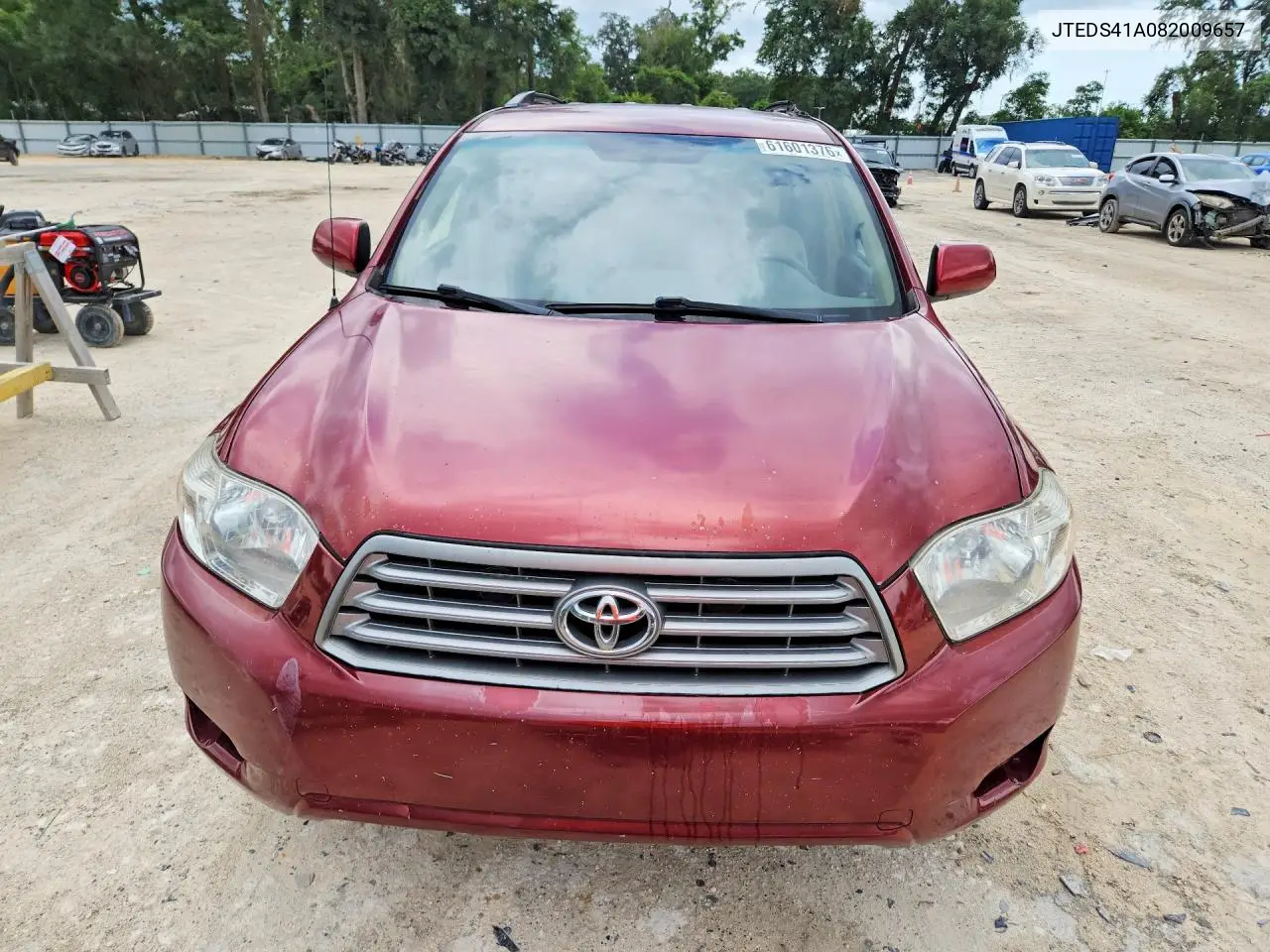 2008 Toyota Highlander Base VIN: JTEDS41A082009657 Lot: 61601376