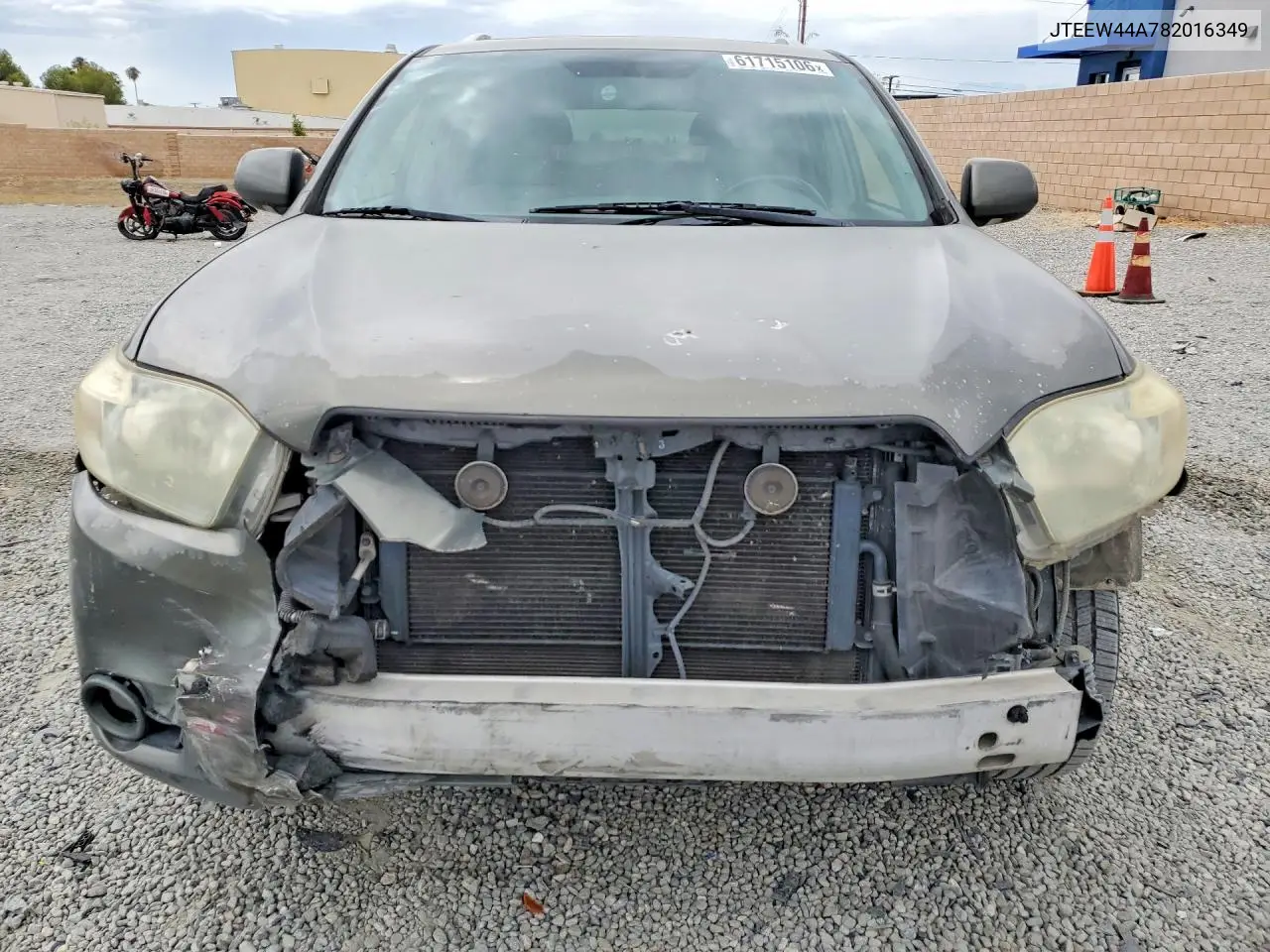 2008 Toyota Highlander Hybrid Limited VIN: JTEEW44A782016349 Lot: 61715106