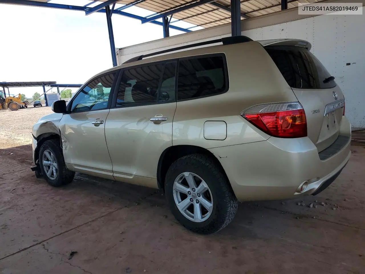 2008 Toyota Highlander Base VIN: JTEDS41A582019469 Lot: 61720896
