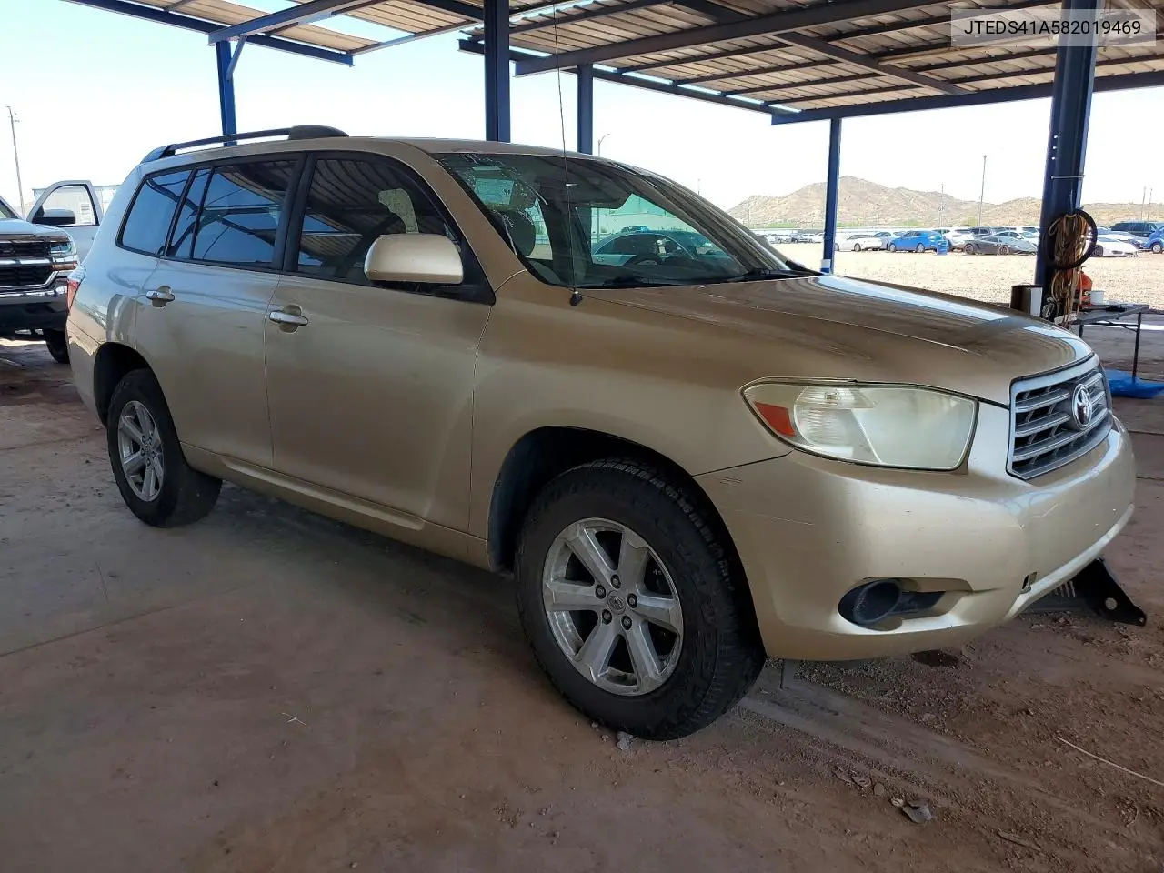 2008 Toyota Highlander Base VIN: JTEDS41A582019469 Lot: 61720896