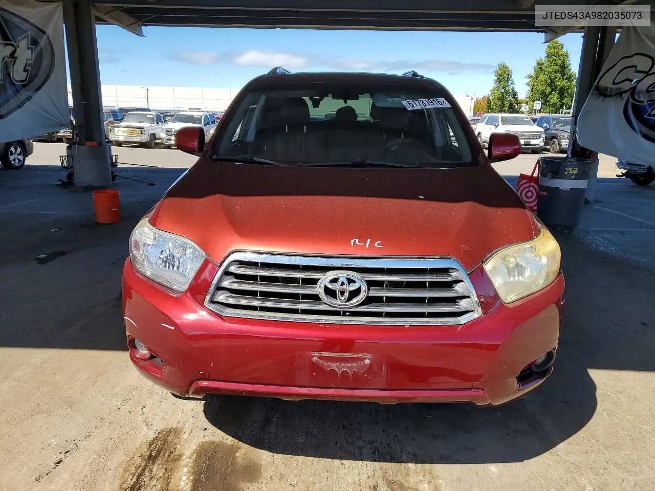 2008 Toyota Highlander Sport VIN: JTEDS43A982035073 Lot: 61781916