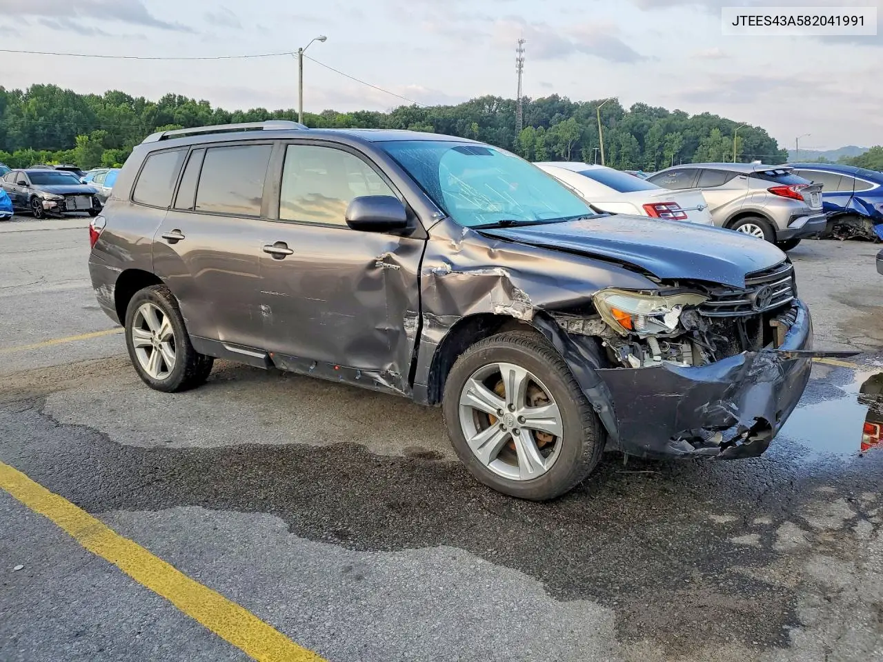 2008 Toyota Highlander Limited VIN: JTEES43A582041991 Lot: 61879246
