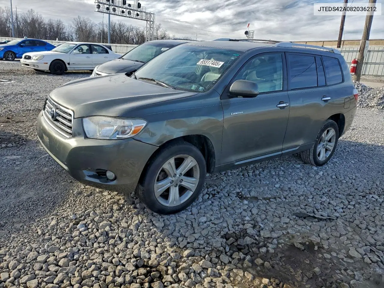 JTEDS42A082036212 2008 Toyota Highlander Limited