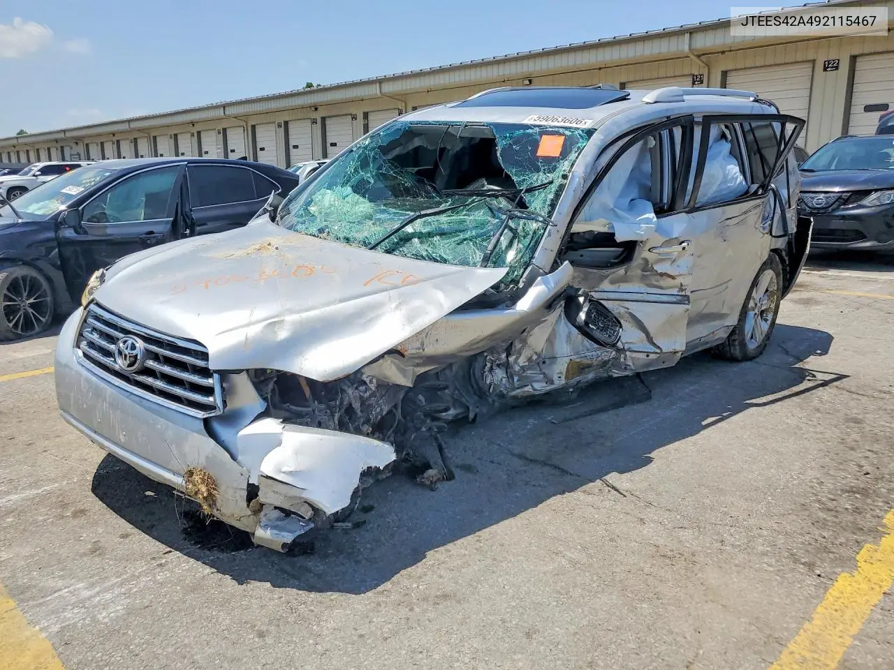 2009 Toyota Highlander Limited VIN: JTEES42A492115467 Lot: 59063606