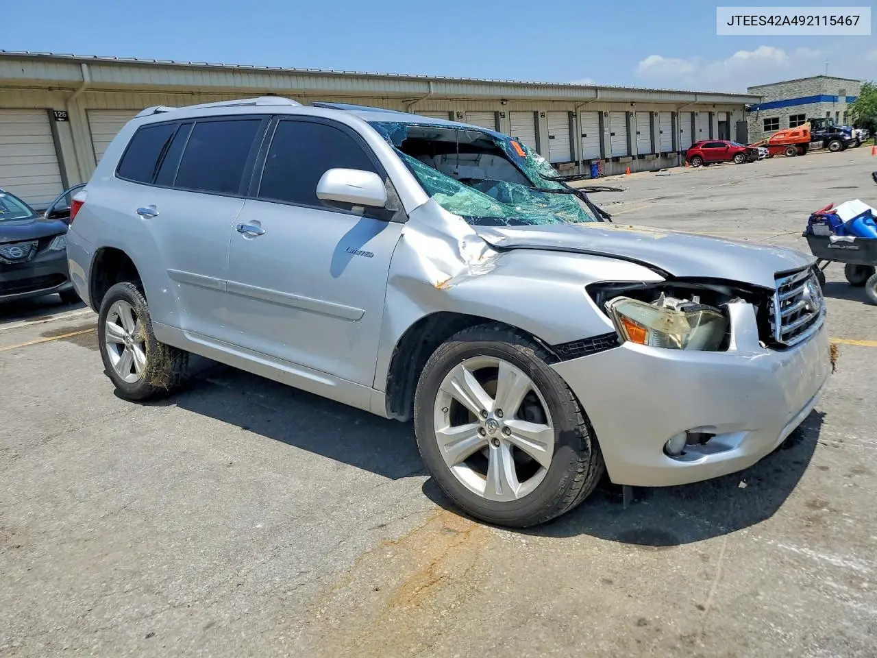2009 Toyota Highlander Limited VIN: JTEES42A492115467 Lot: 59063606