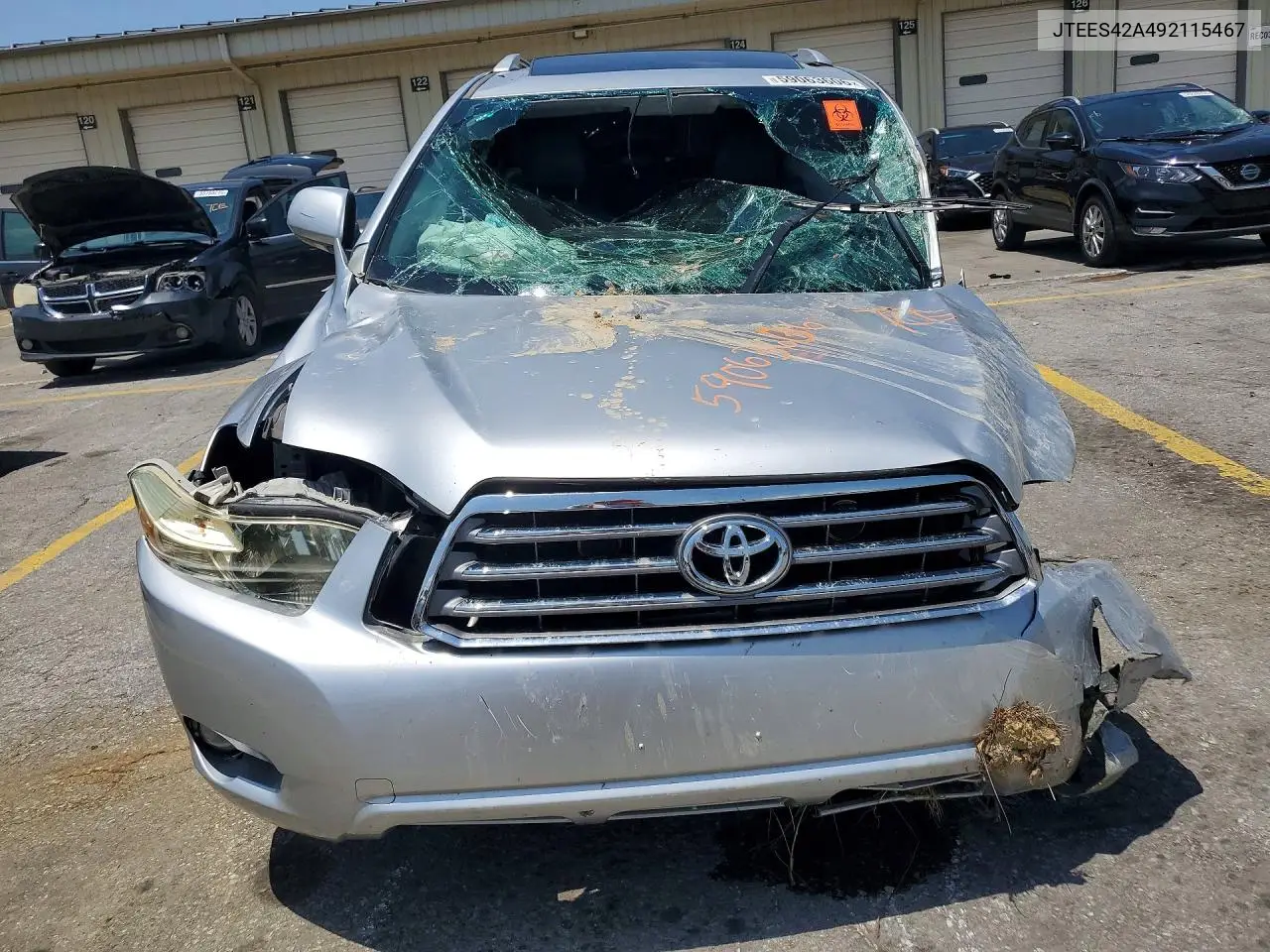 2009 Toyota Highlander Limited VIN: JTEES42A492115467 Lot: 59063606