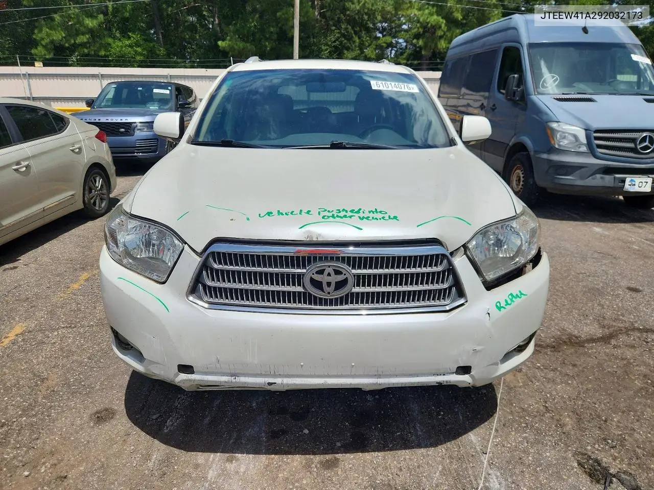 2009 Toyota Highlander Hybrid VIN: JTEEW41A292032173 Lot: 61014076